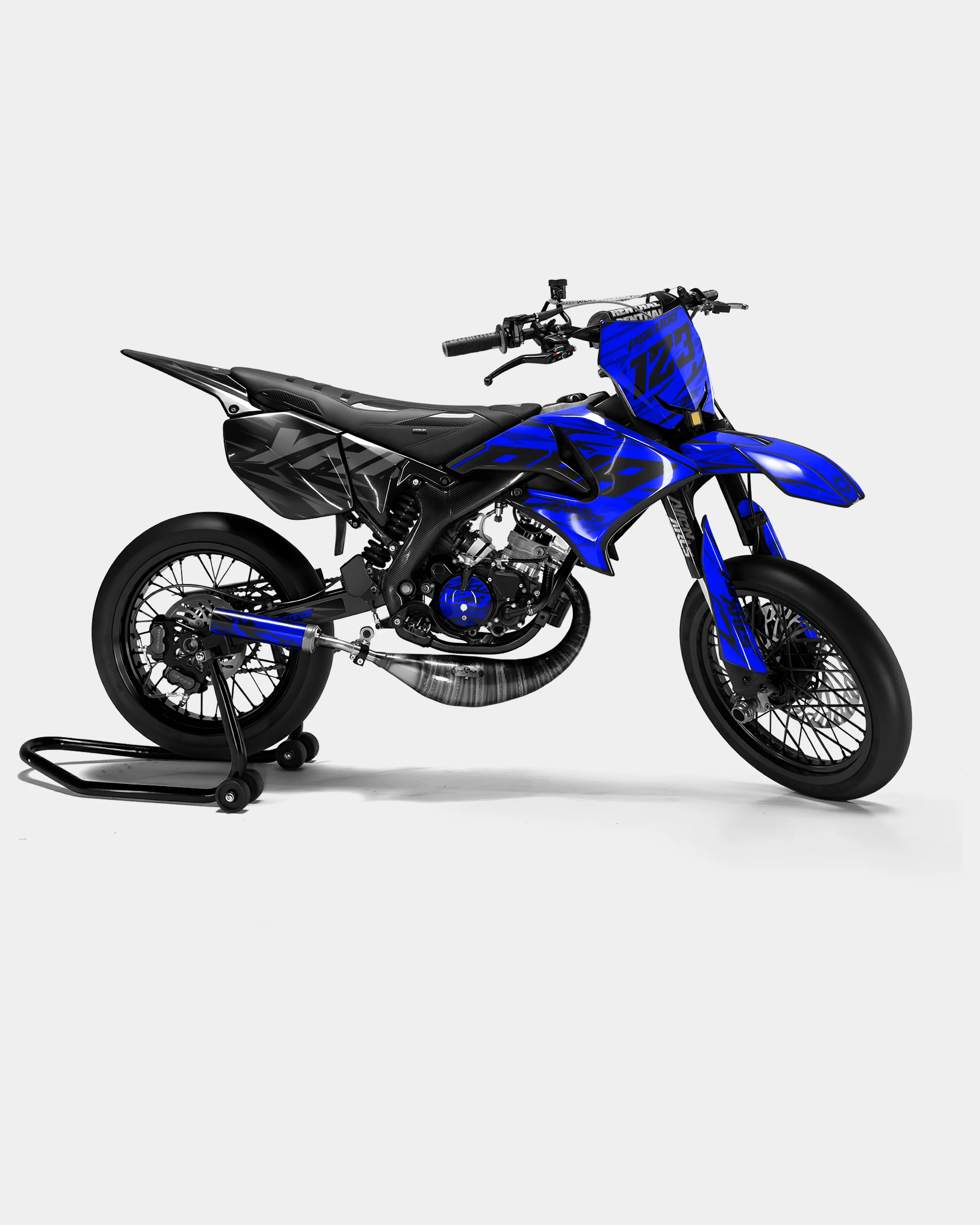 0RBIS - Kit deco YAMAHA DT 50cc - Bleu foncé