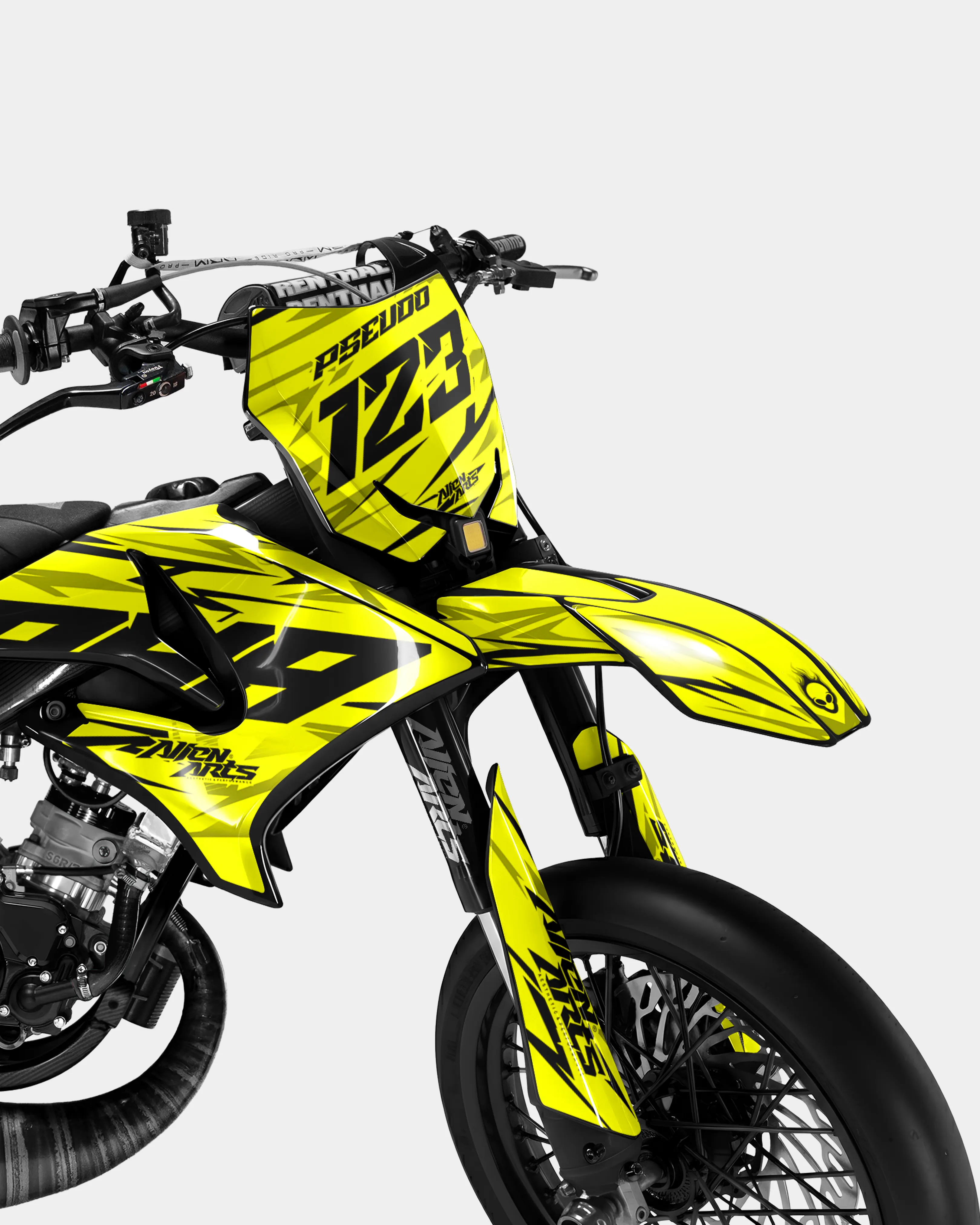 0RBIS - Kit deco YAMAHA DT 50cc - Jaune - Image 2