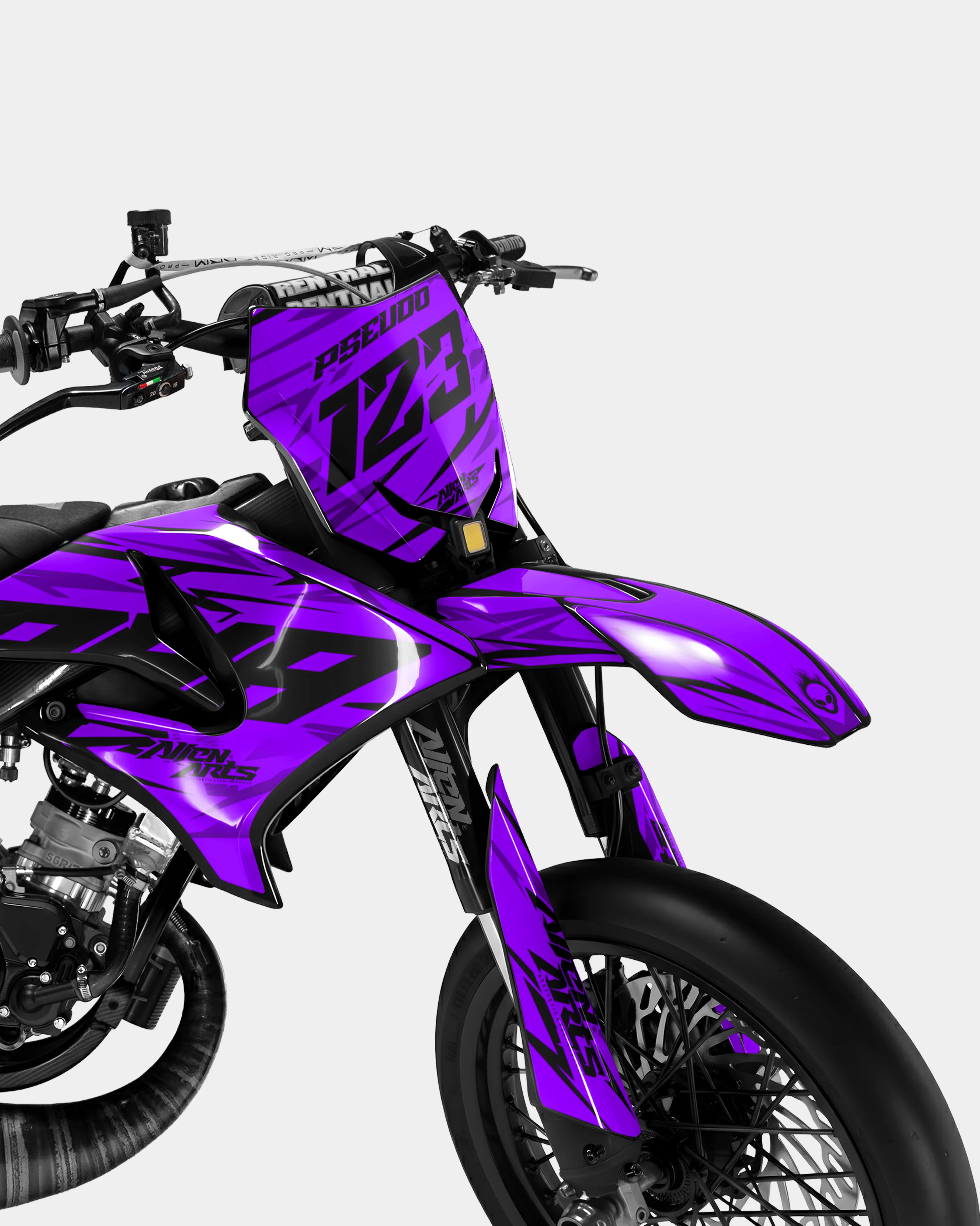 0RBIS - Kit deco YAMAHA DT 50cc - Violet - Image 2