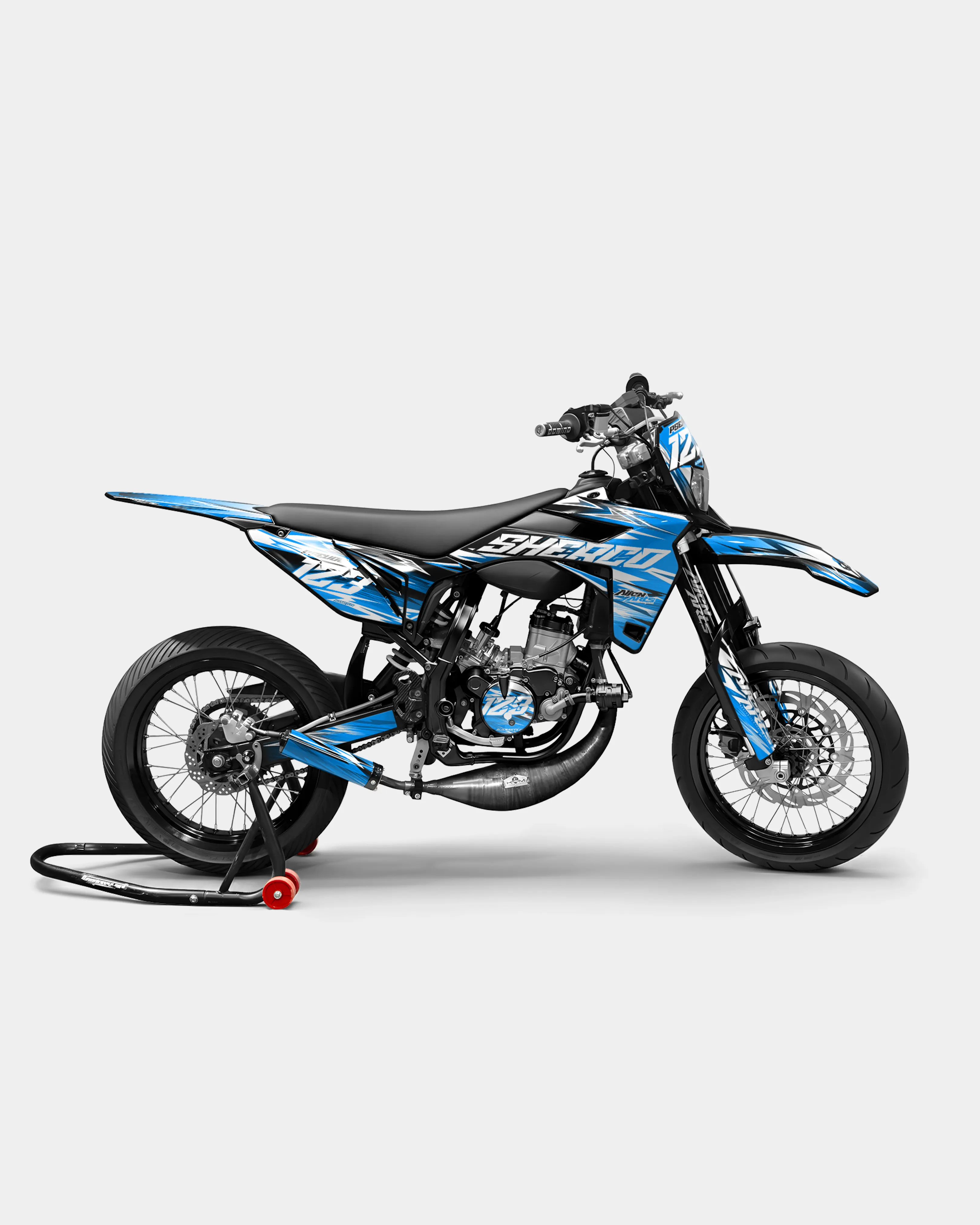 AUROPE - Kit deco SHERCO 50cc - Bleu