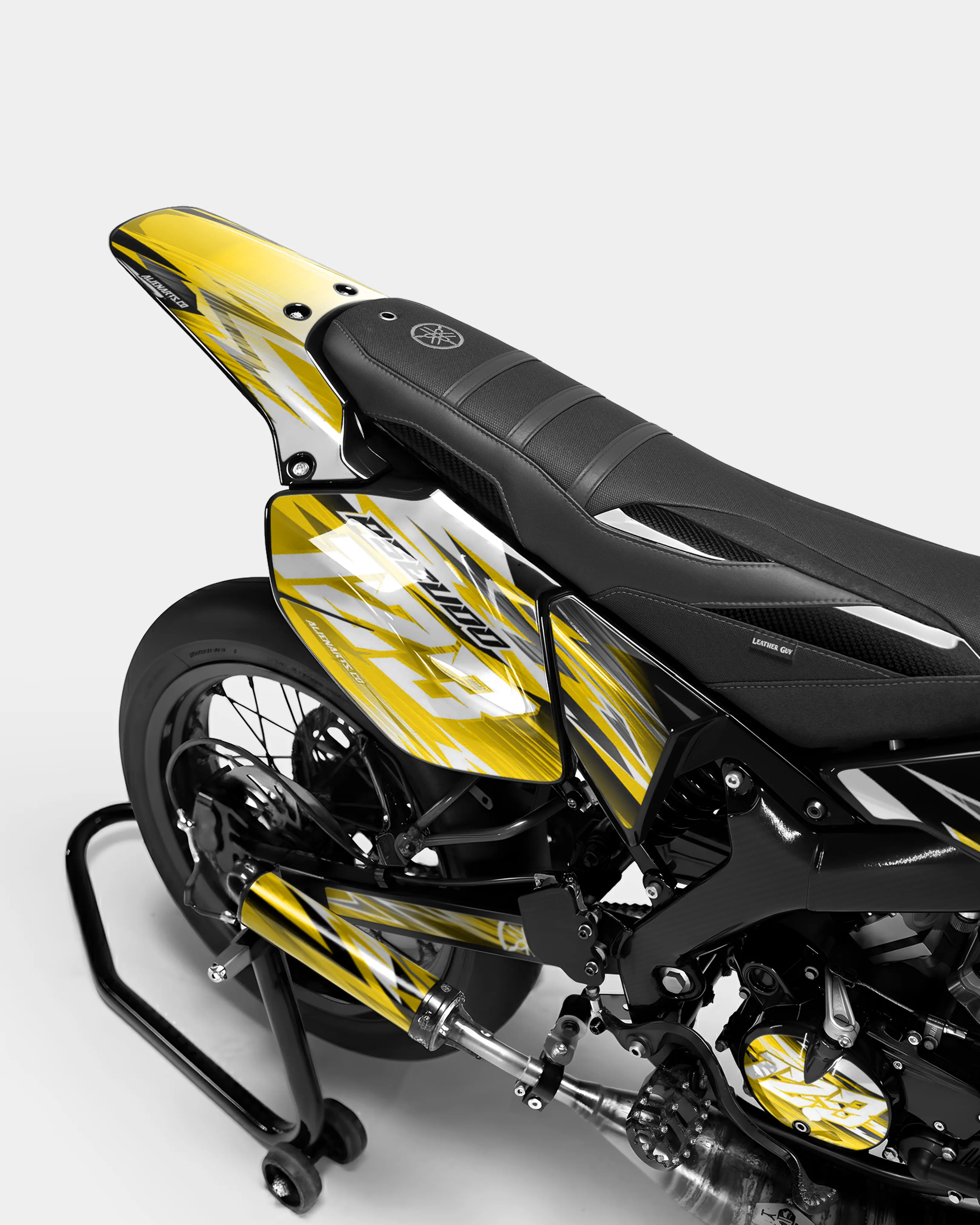 AUROPE - Kit deco YAMAHA DT 50cc - Jaune foncé - Image 3