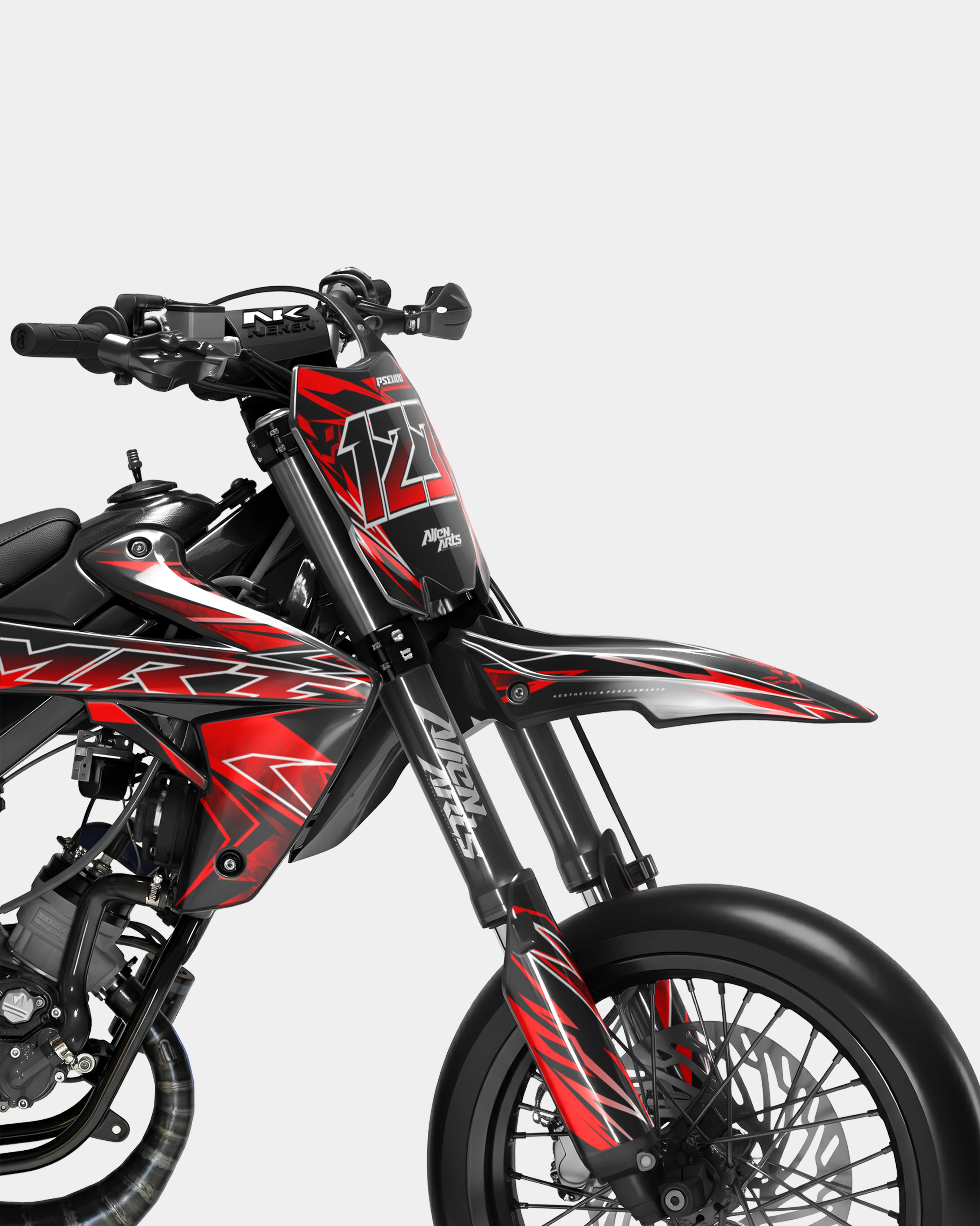 BRUME - Kit deco RIEJU 50cc - Rouge - Image 2