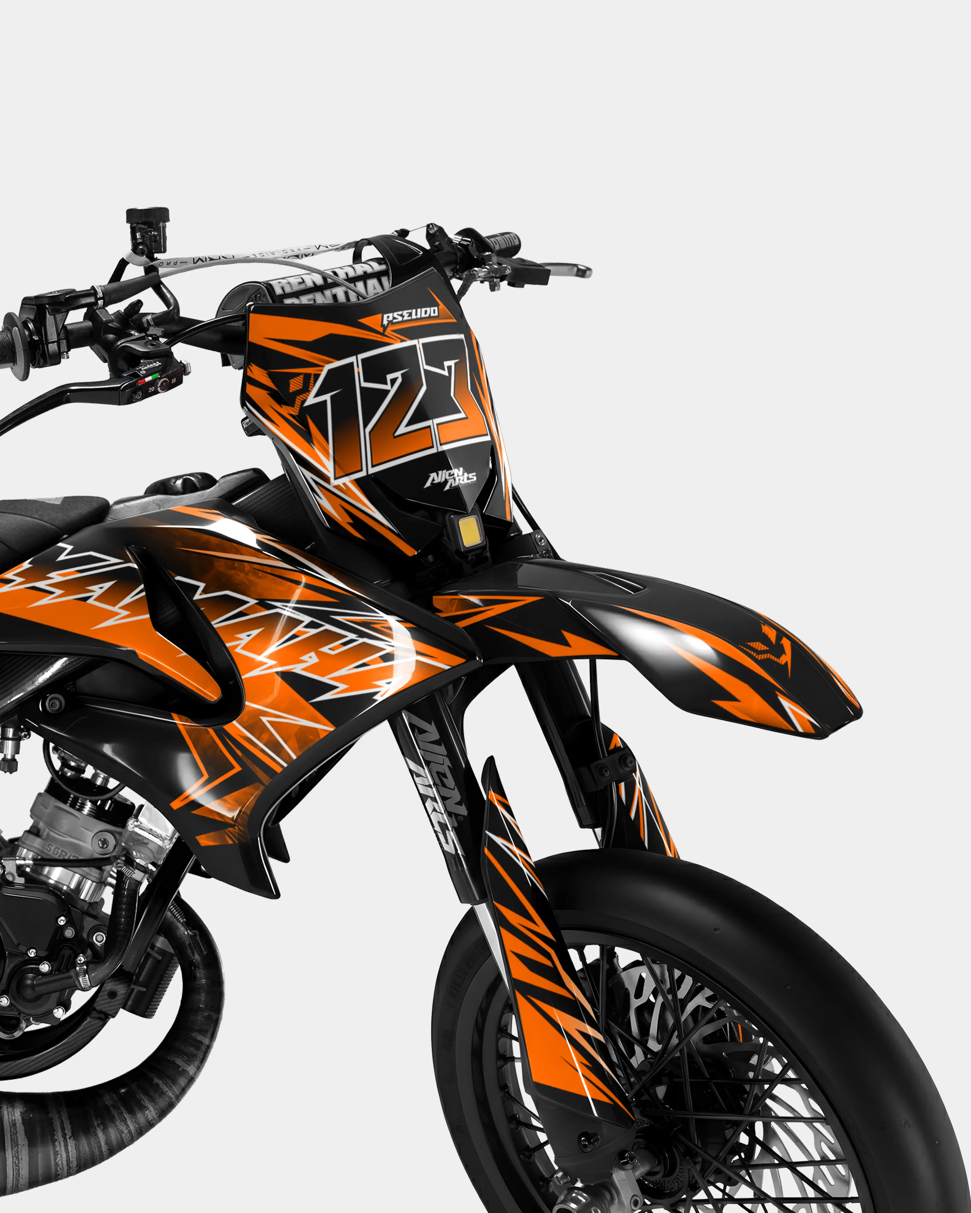 BRUME - Kit deco YAMAHA DT 50cc - Orange - Image 2
