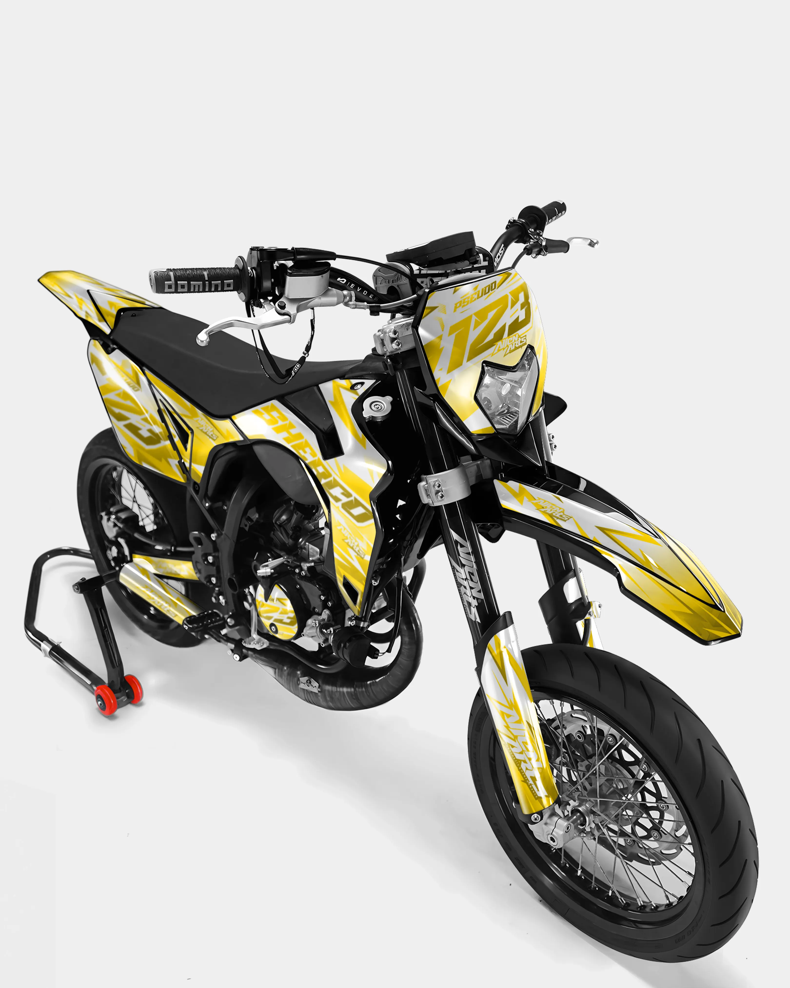 CALYPSO - Kit deco SHERCO 50cc - Jaune foncé - Image 2
