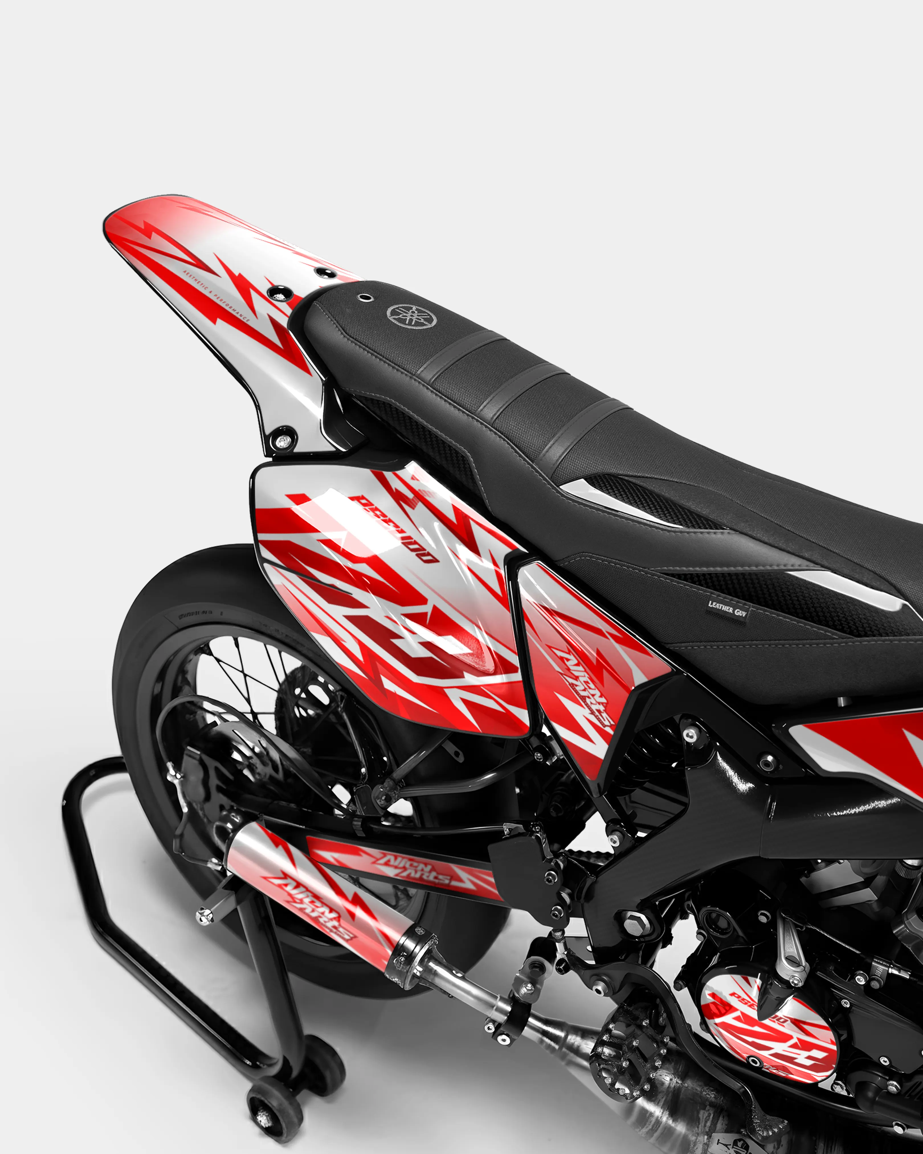 CALYPSO - Kit deco YAMAHA DT 50cc - Rouge - Image 3