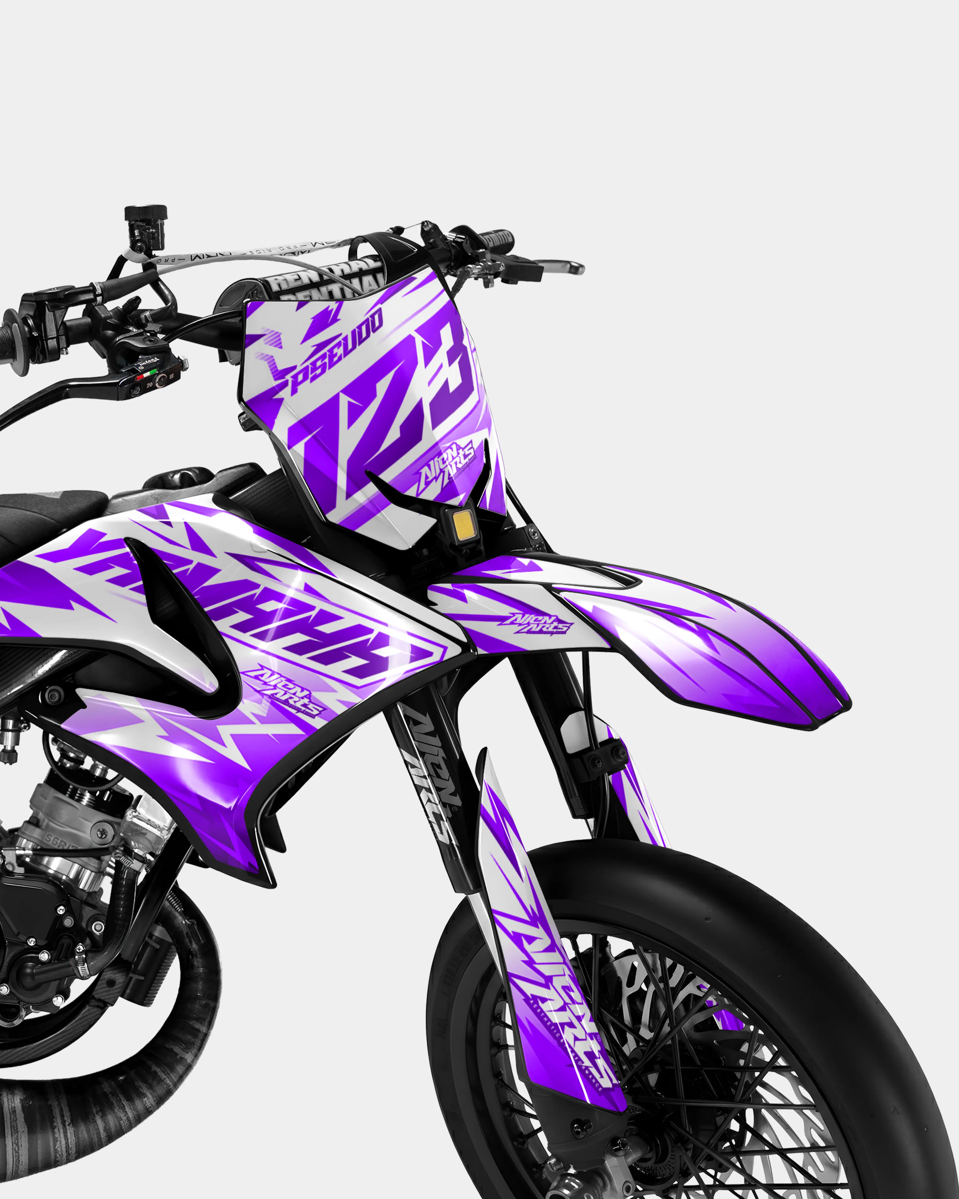 CALYPSO - Kit deco YAMAHA DT 50cc - Violet - Image 2