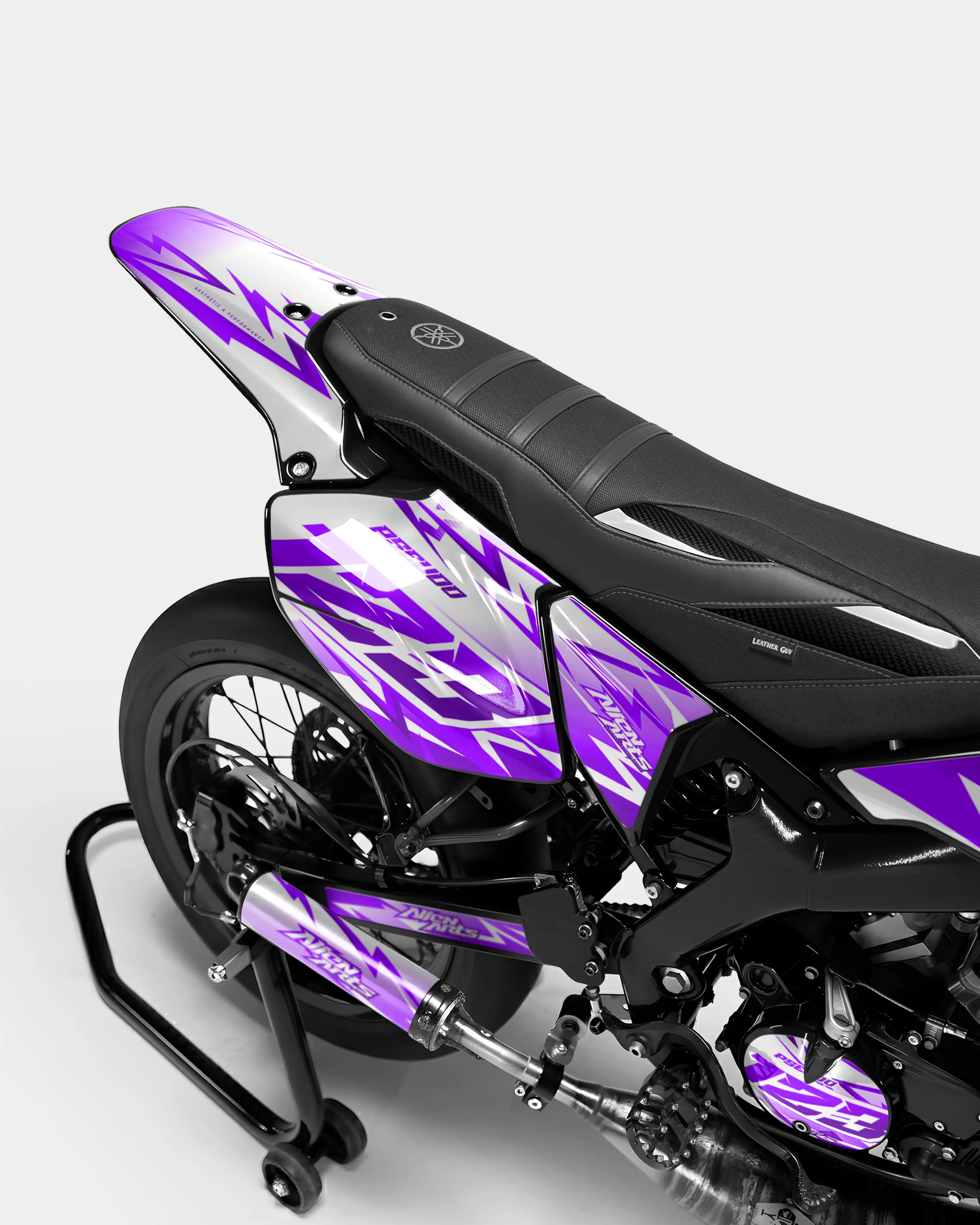 CALYPSO - Kit deco YAMAHA DT 50cc - Violet - Image 3