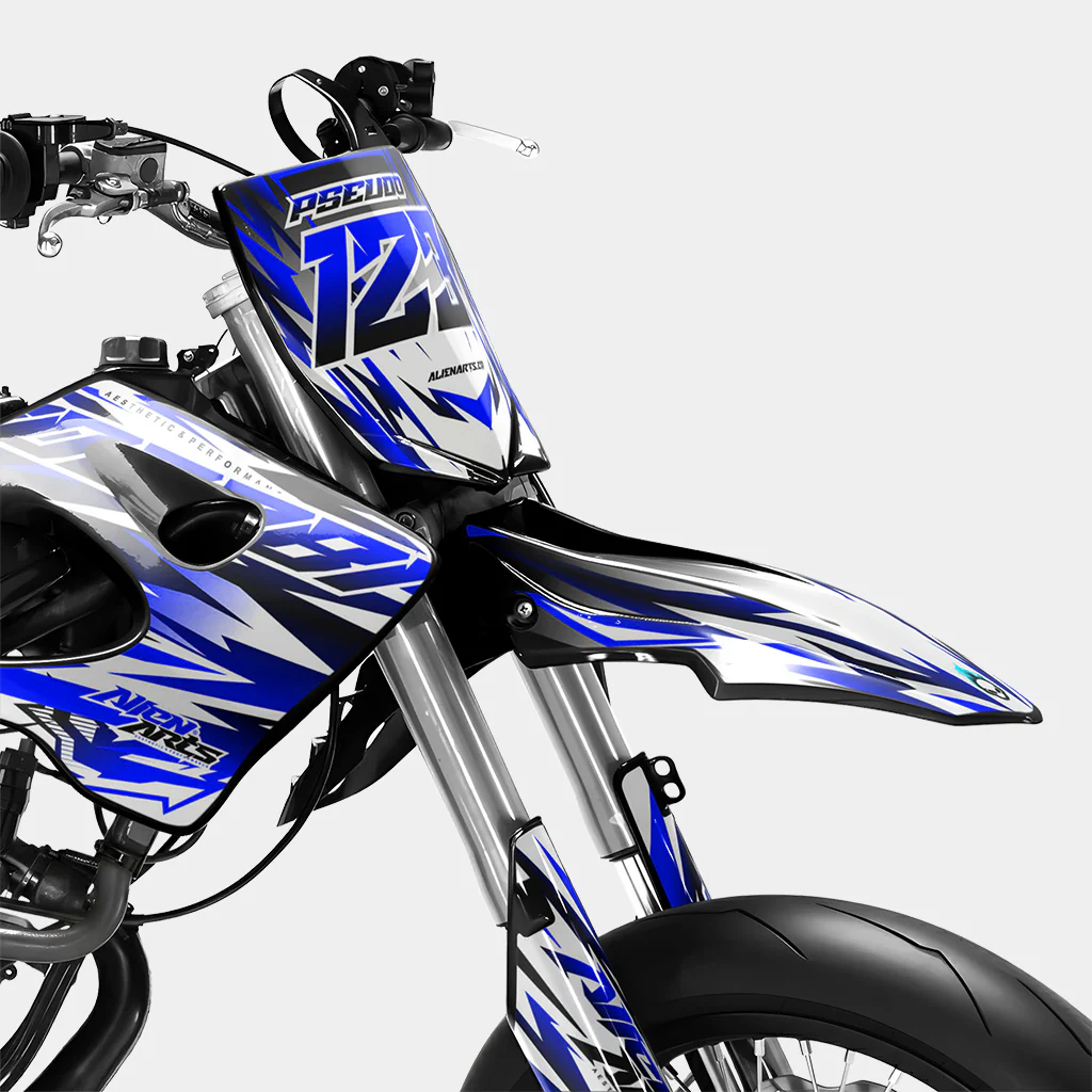 FIKA - Kit deco DERBI 50cc - Bleu Foncé - Image 3