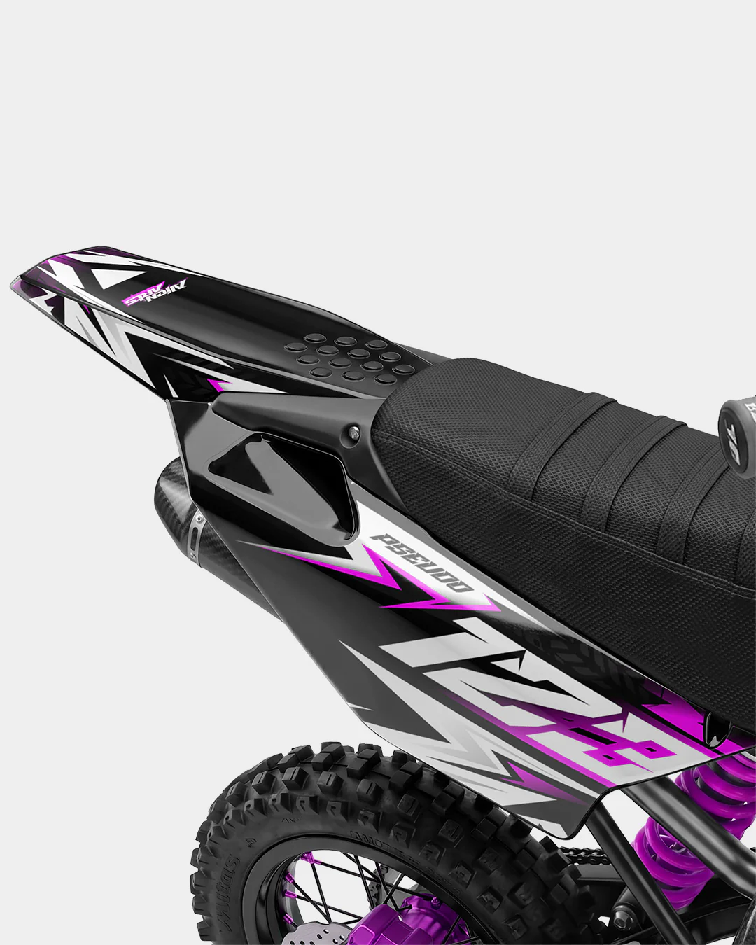 CRYNEX - Kit Déco Dirt Bike Semi-Personnalisable - Rose - Image 3