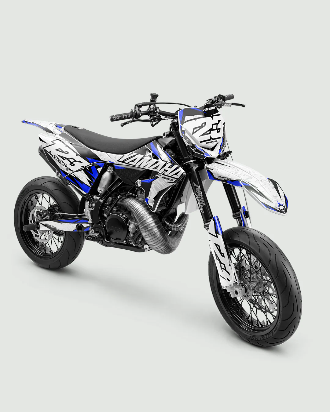 DRAWIX - Kit Déco Supermotard Semi-Personnalisable - Bleu - Image 4