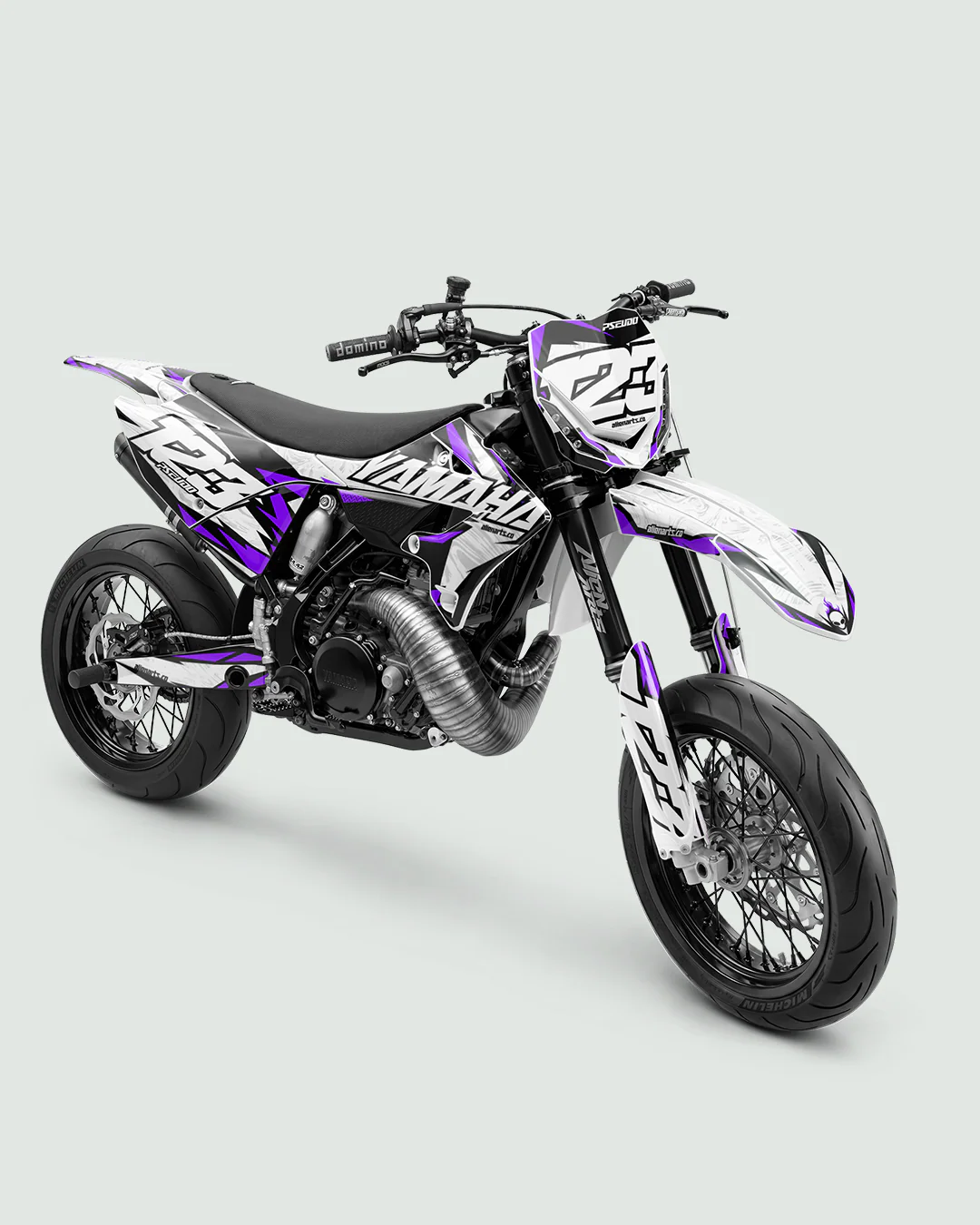 DRAWIX - Kit Déco Supermotard Semi-Personnalisable - Violet