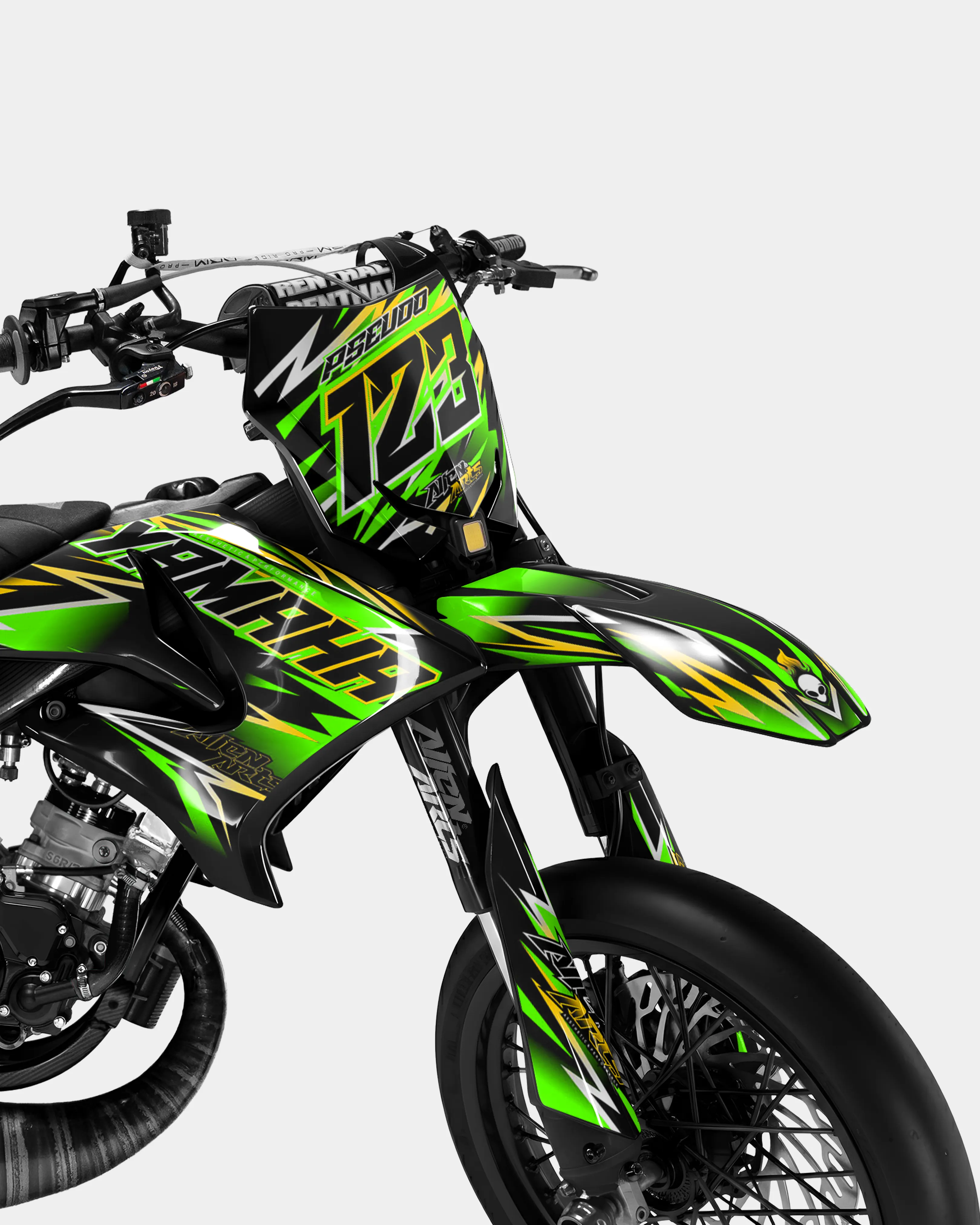 ECLAT - Kit deco YAMAHA DT 50cc - Vert - Image 2