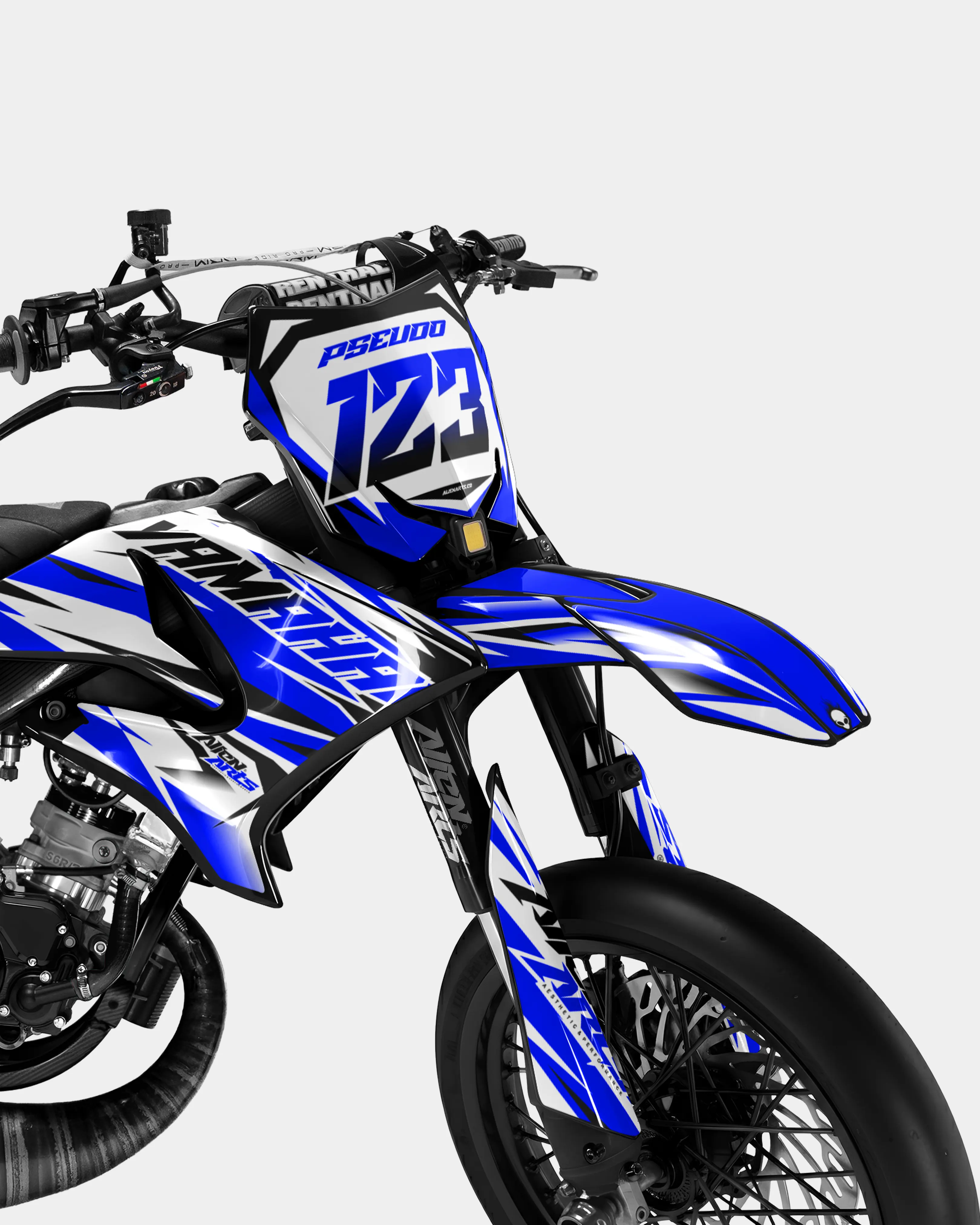 FABLE - Kit deco YAMAHA DT 50cc - Bleu foncé - Image 2