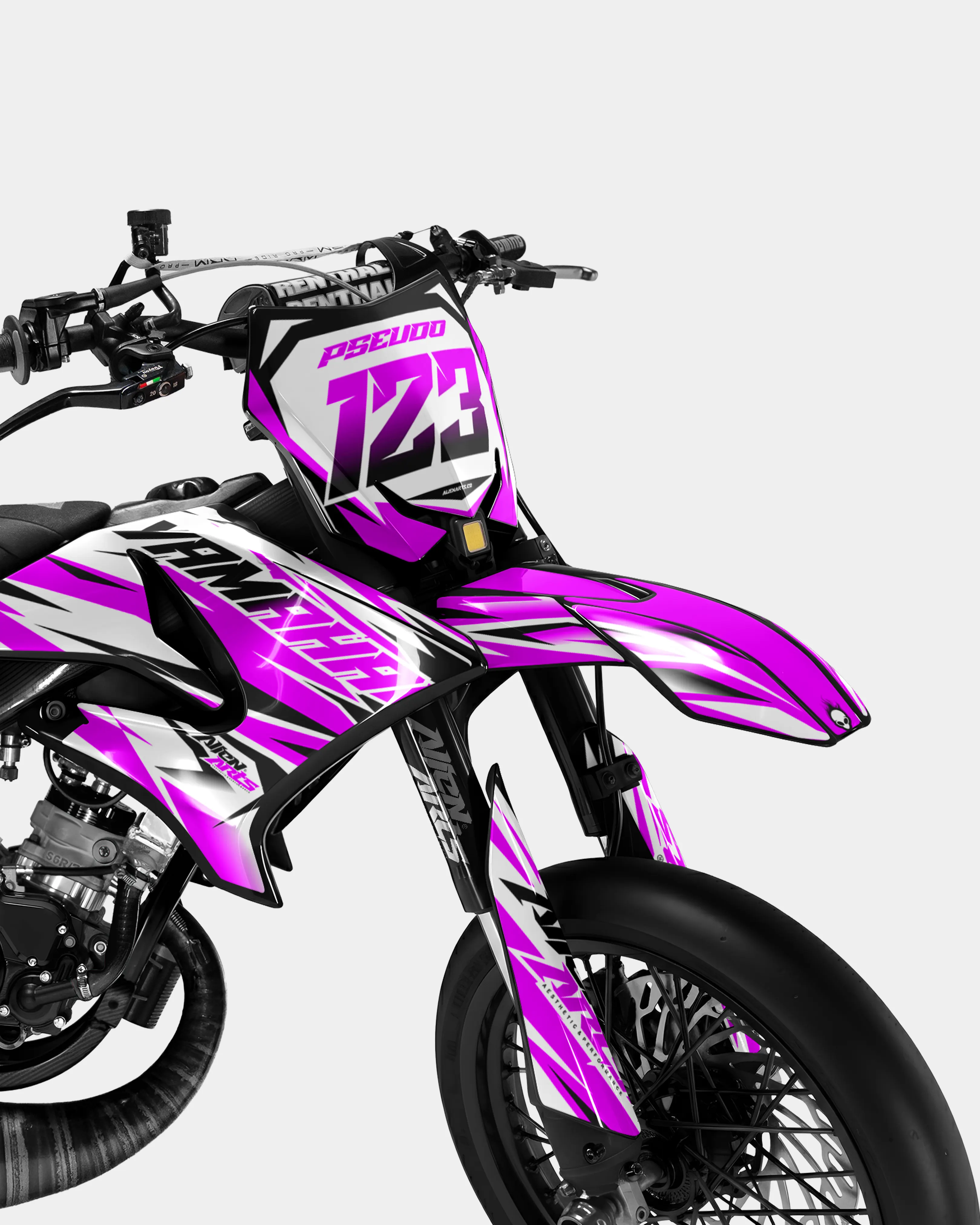 FABLE - Kit deco YAMAHA DT 50cc - Rose - Image 2