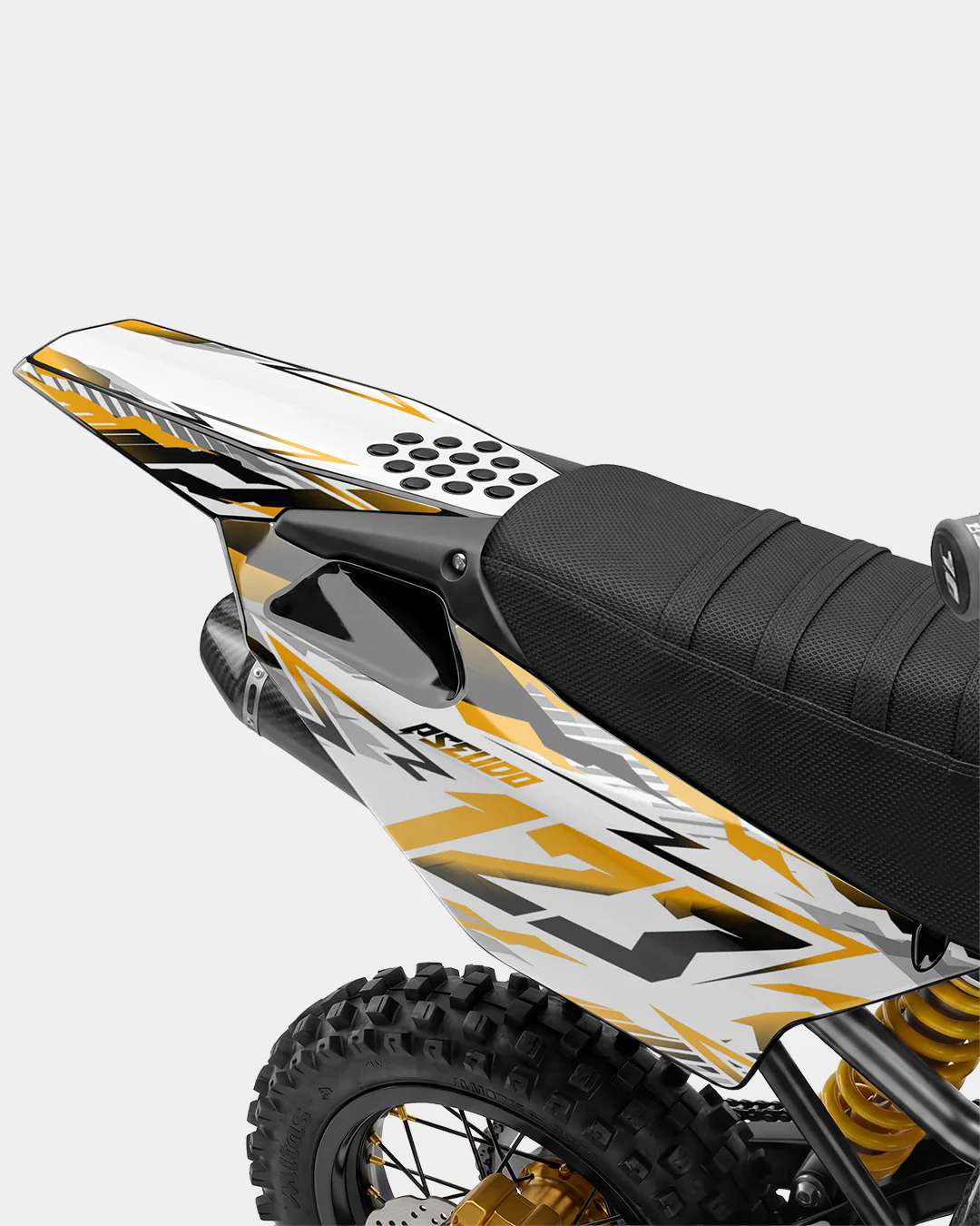 FERAL - Kit Déco Dirt Bike Semi-Personnalisable - Jaune foncé - Image 3