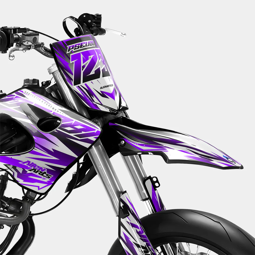 FIKA - Kit deco DERBI 50cc - Violet - Image 2