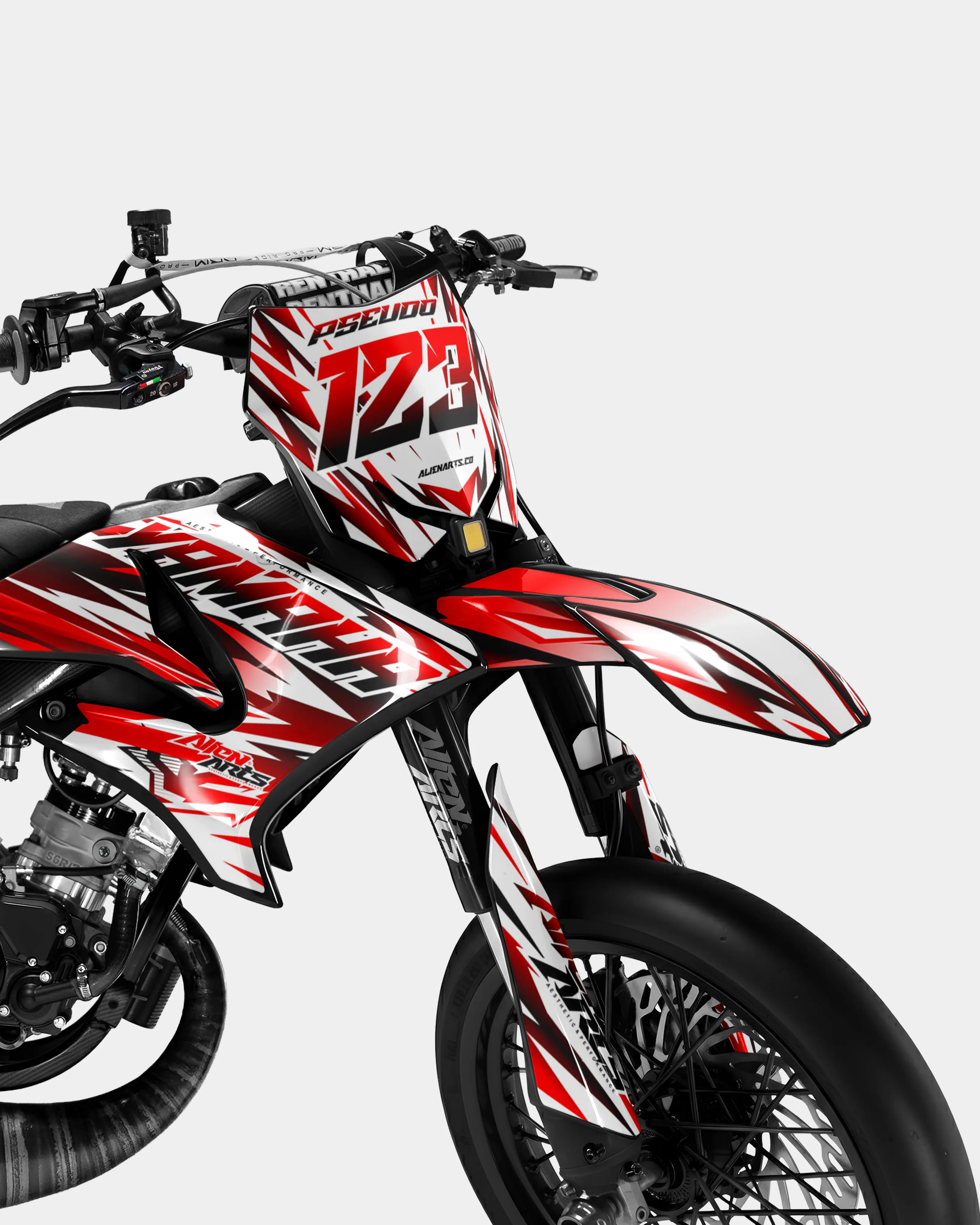 FIKA - Kit deco YAMAHA DT 50cc - Rouge - Image 2