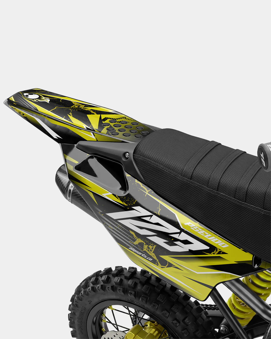 GRUDGE - Kit Déco Dirt Bike Semi-Personnalisable - Jaune - Image 3