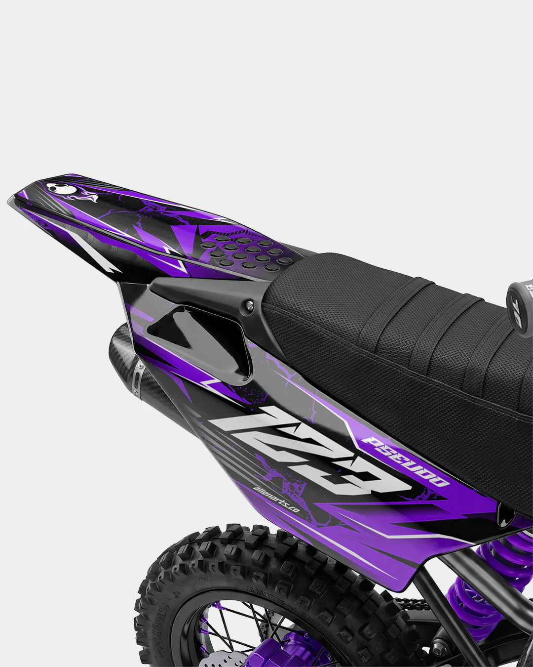 GRUDGE - Kit Déco Dirt Bike Semi-Personnalisable - Violet - Image 3