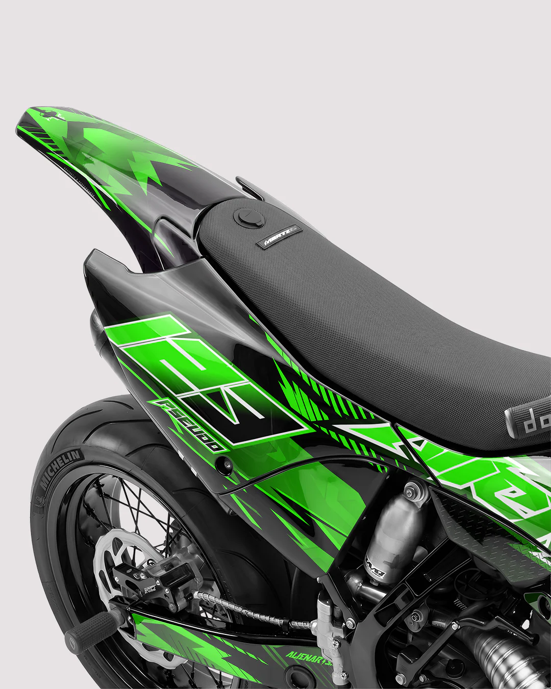 IONIK - Kit Déco Supermotard Semi-Personnalisable - Vert - Image 3