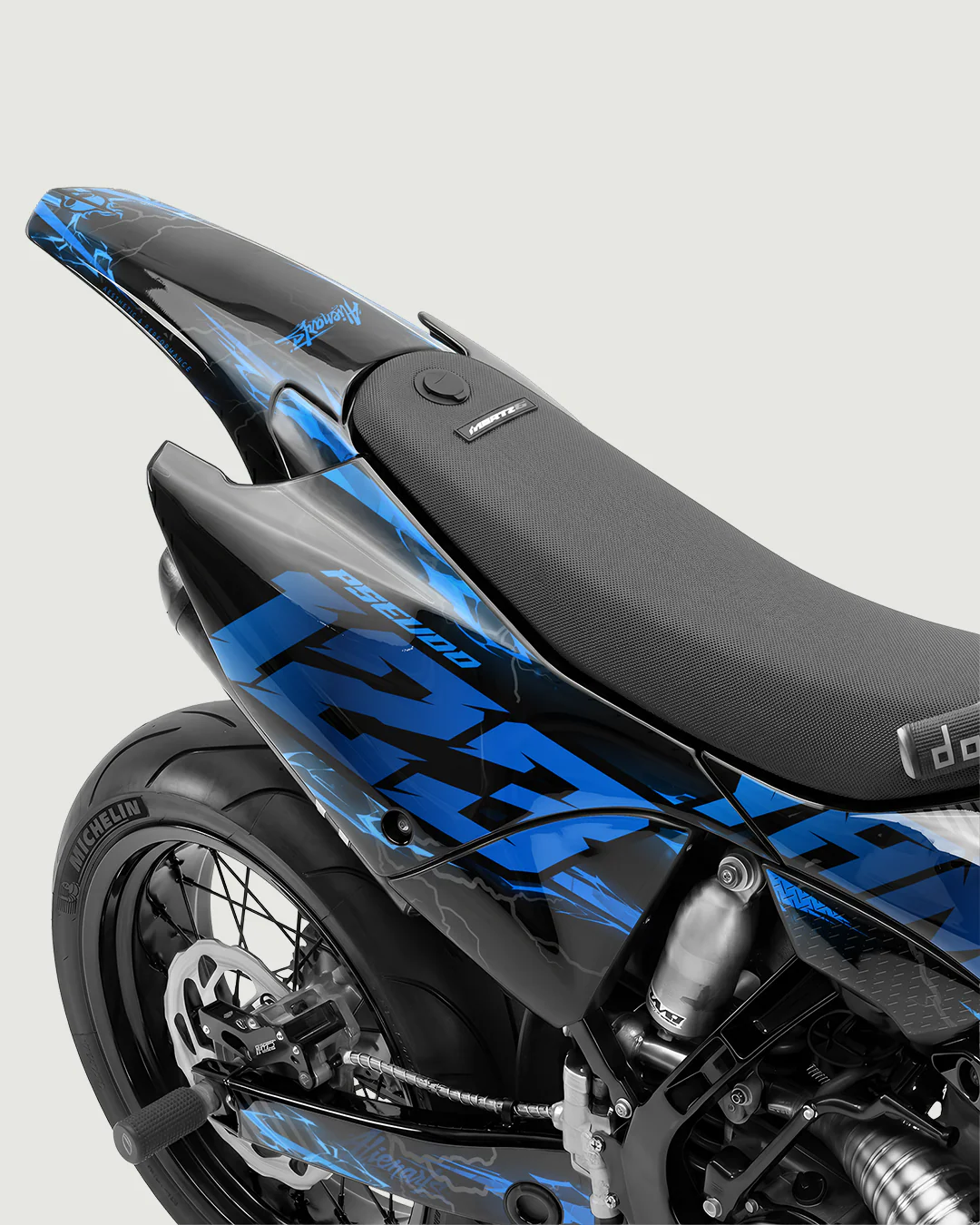 LIGHNX - Kit Déco Supermotard Semi-Personnalisable - Bleu - Image 3