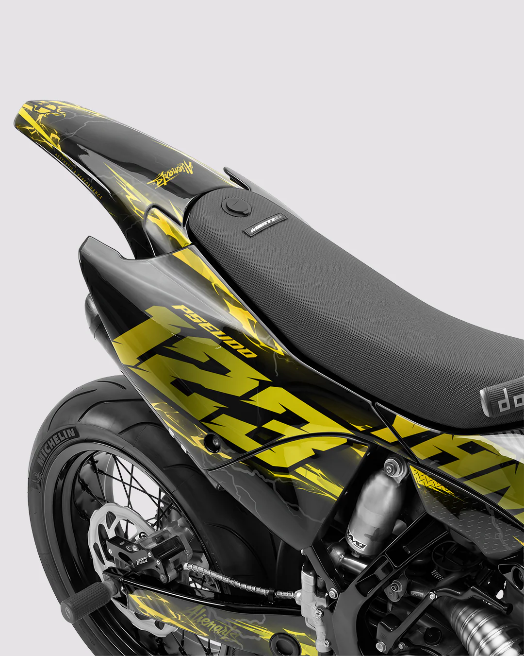 LIGHNX - Kit Déco Supermotard Semi-Personnalisable - Jaune - Image 3