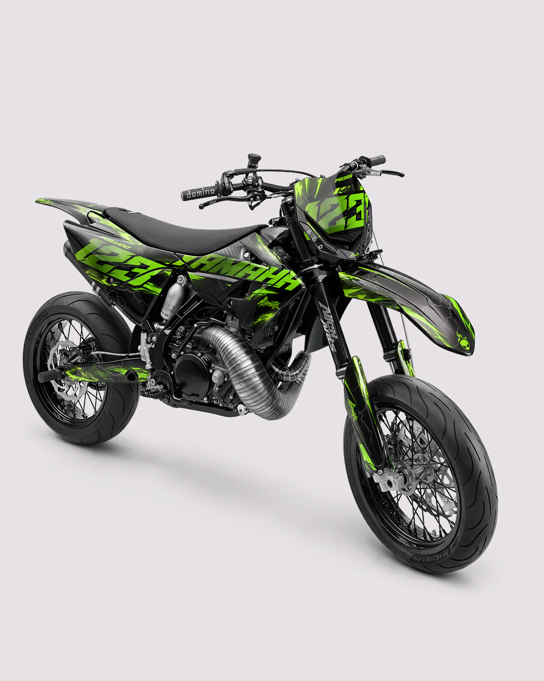 LIGHNX - Kit Déco Supermotard Semi-Personnalisable - Vert