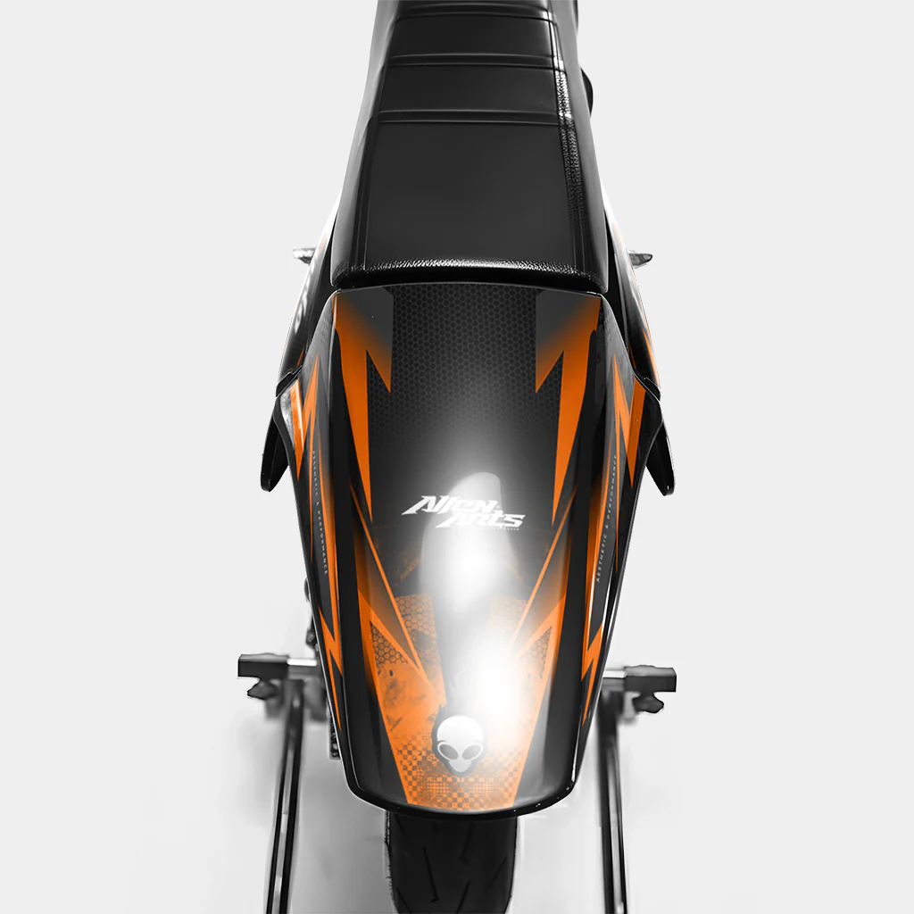 LISSE - Kit deco DERBI 50cc - Orange - Image 3