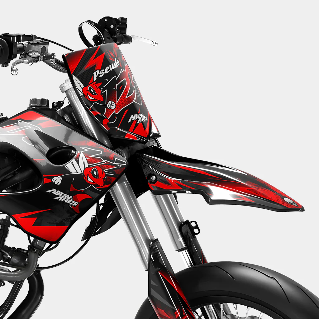 LISSE - Kit deco DERBI 50cc - Rouge - Image 2