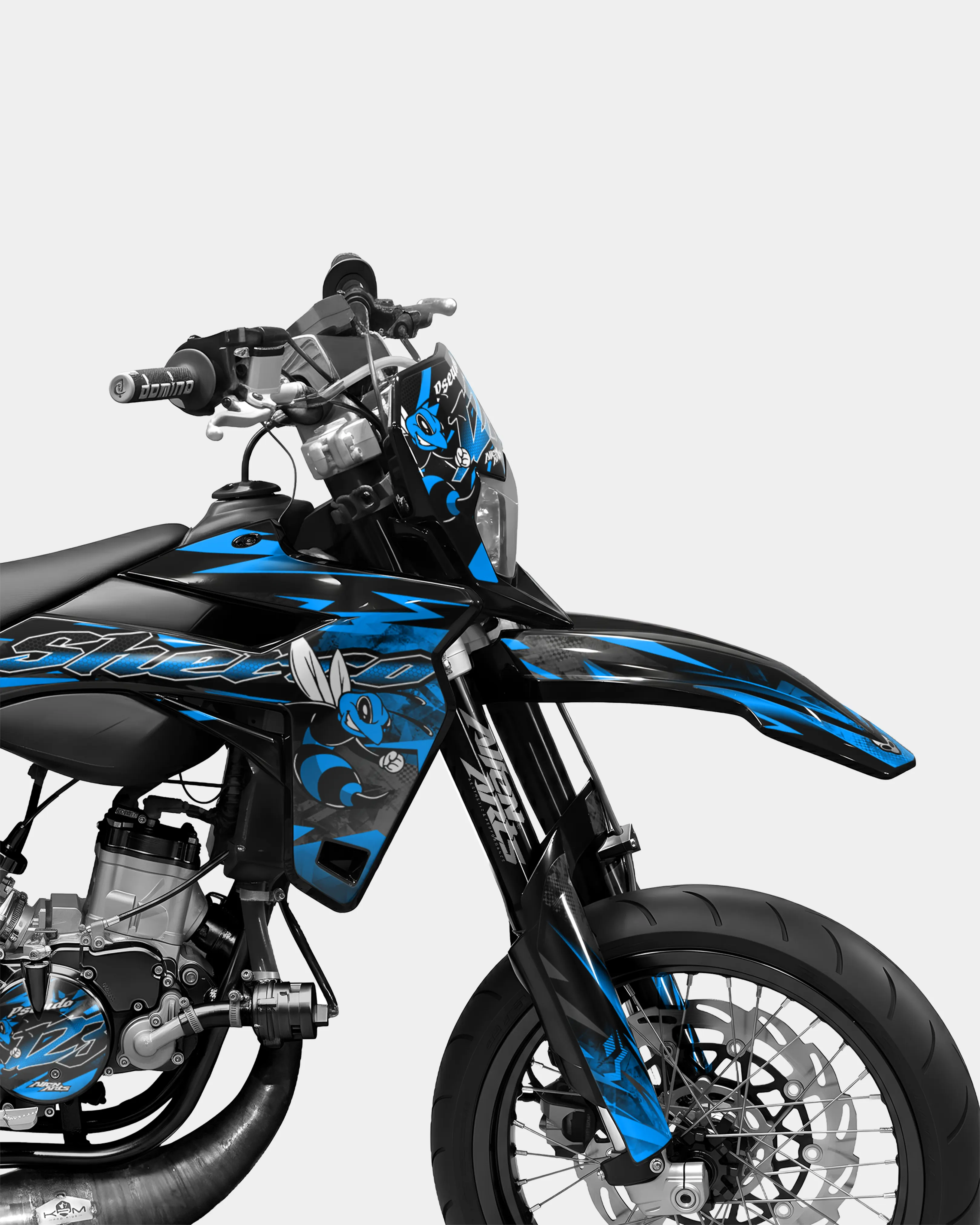 LISSE- Kit deco SHERCO 50cc - Bleu - Image 3