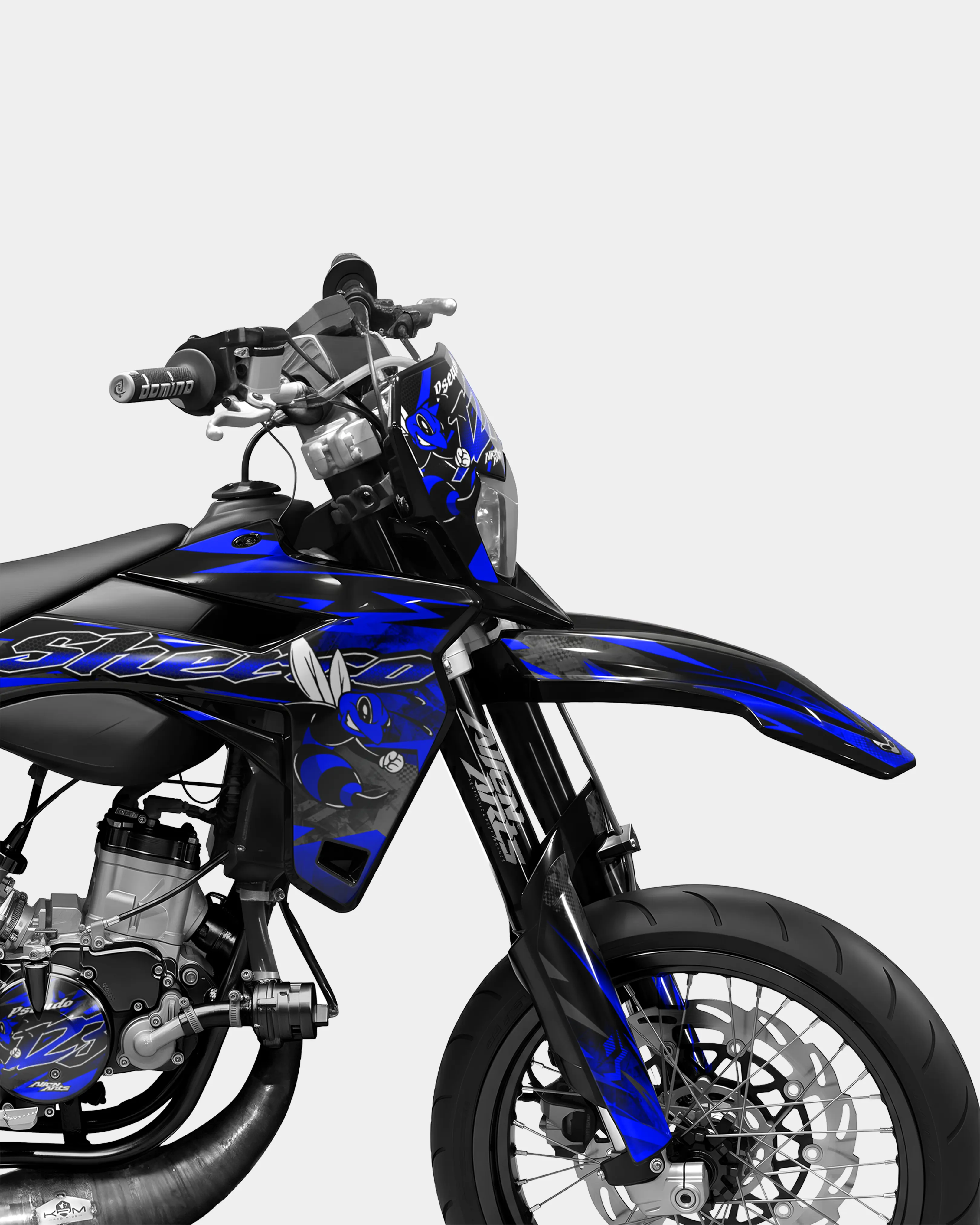 LISSE- Kit deco SHERCO 50cc - Bleu foncé - Image 3