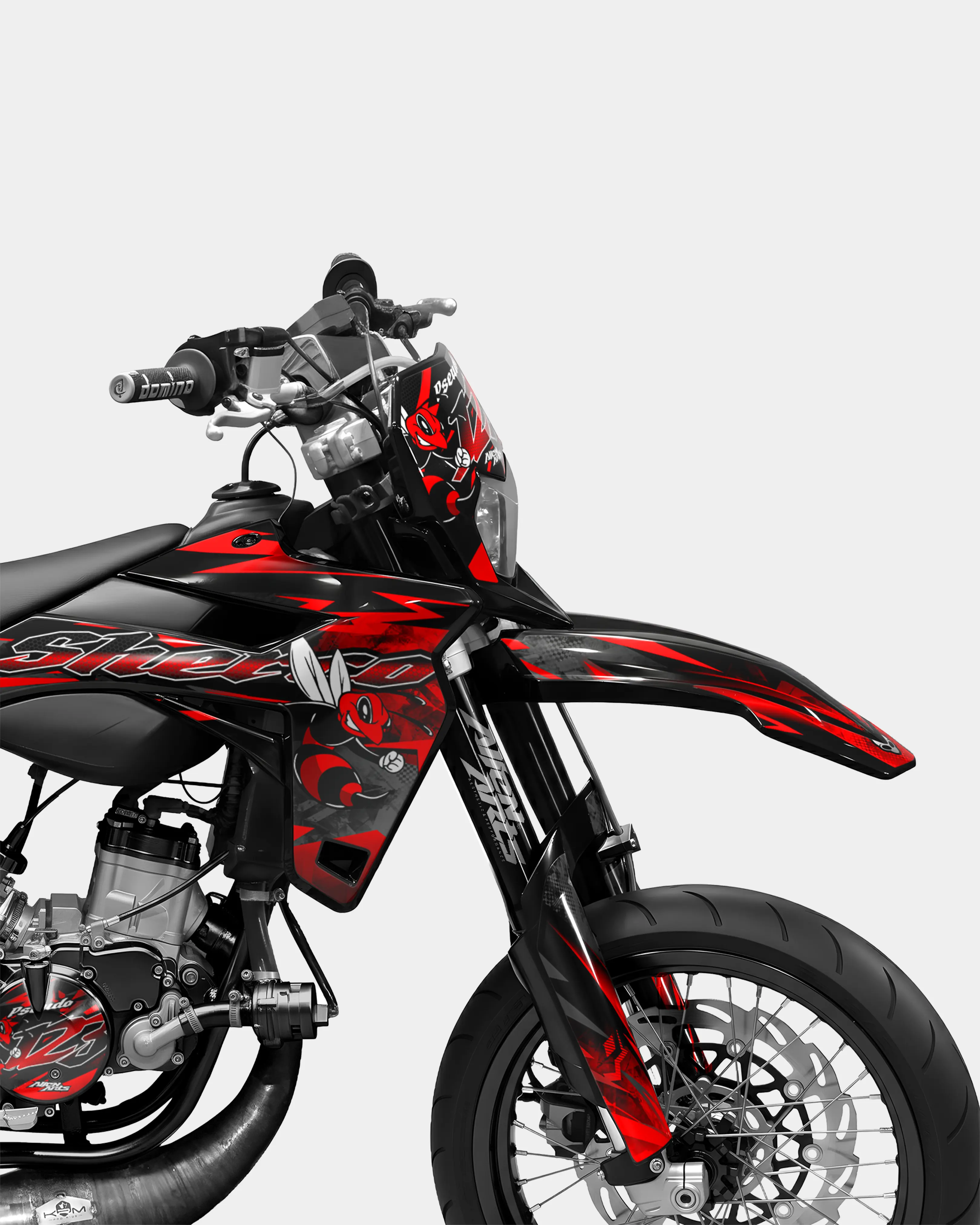 LISSE- Kit deco SHERCO 50cc - Rouge - Image 3