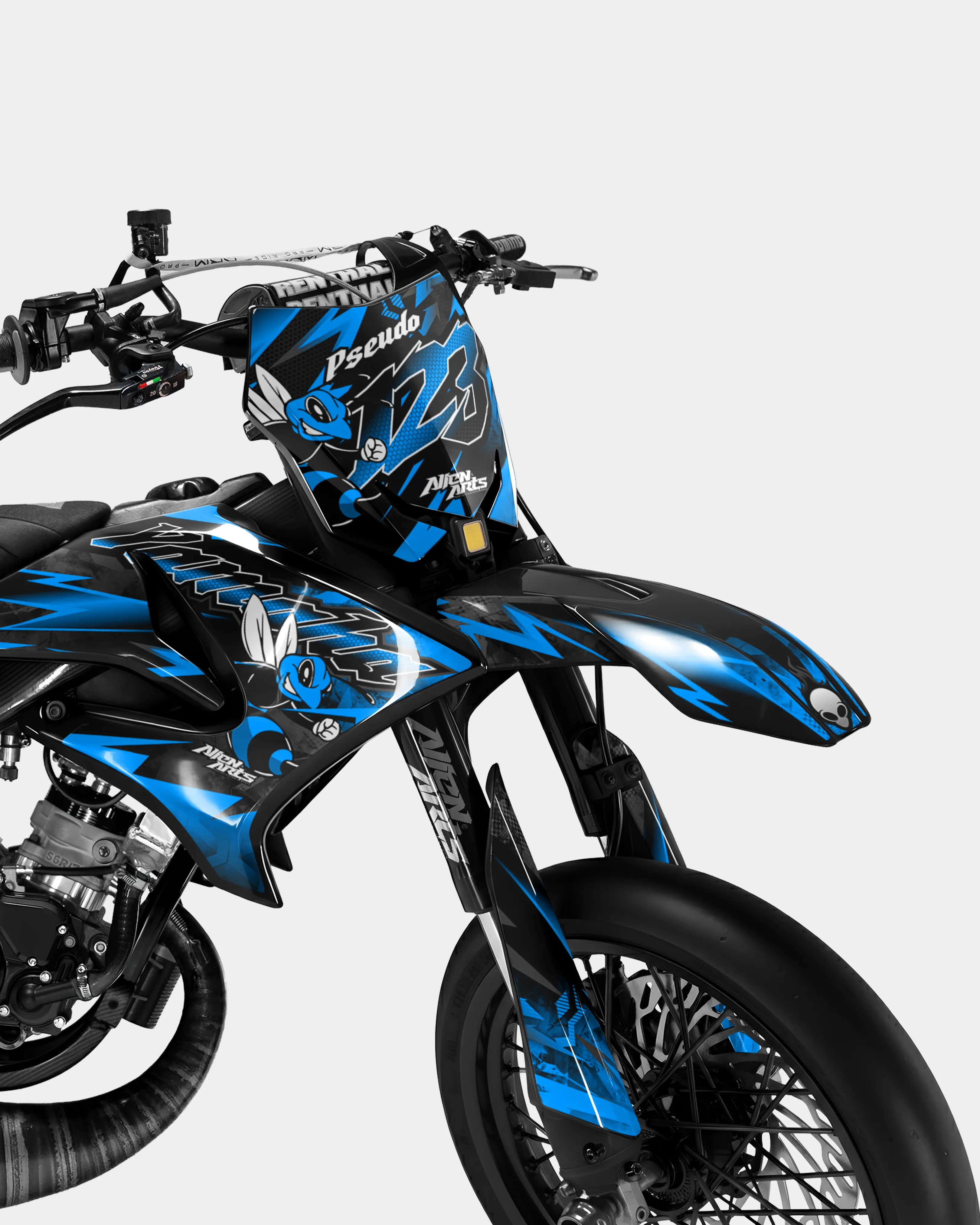 LISSE - Kit deco YAMAHA DT 50cc - Bleu - Image 2