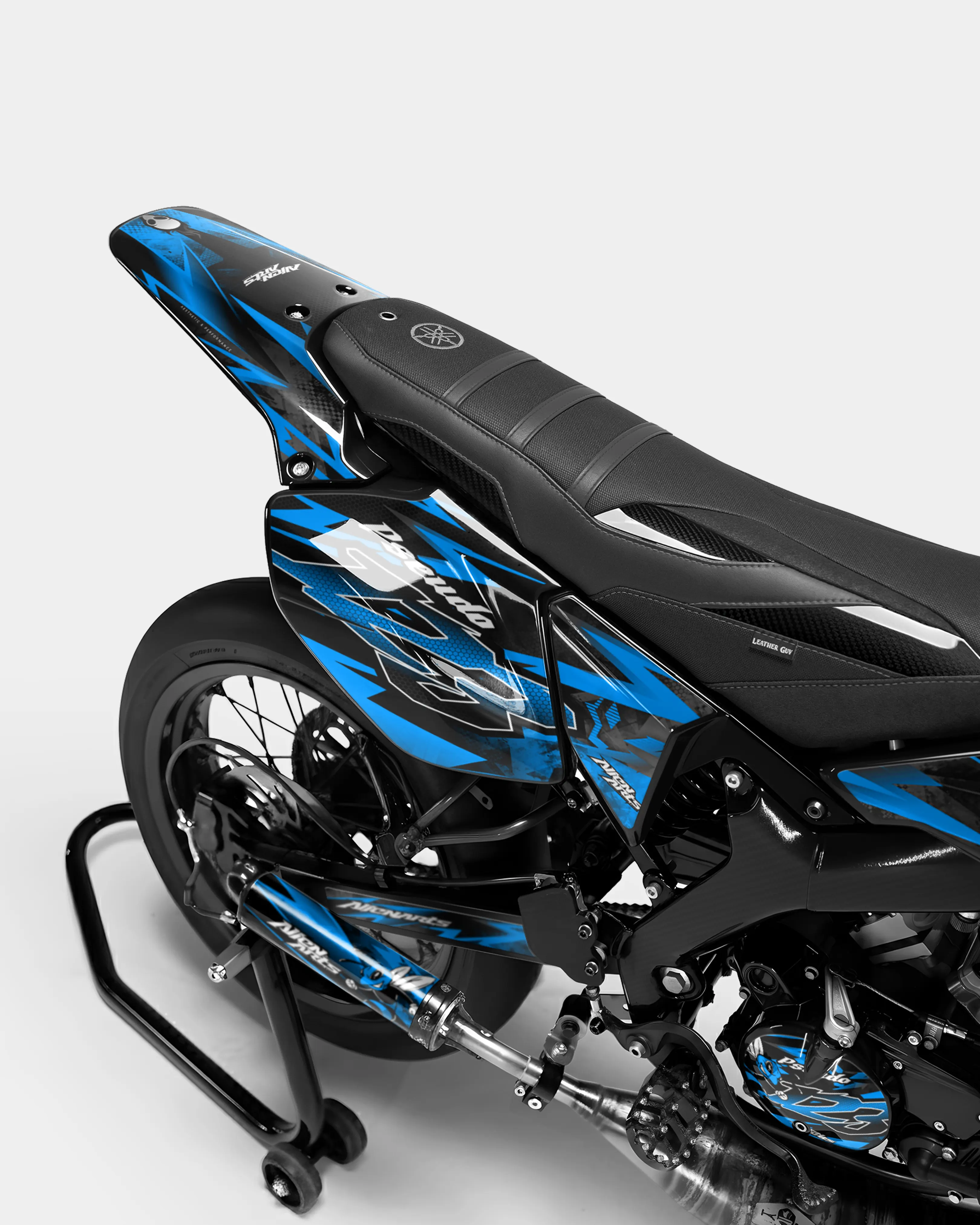 LISSE - Kit deco YAMAHA DT 50cc - Bleu - Image 3