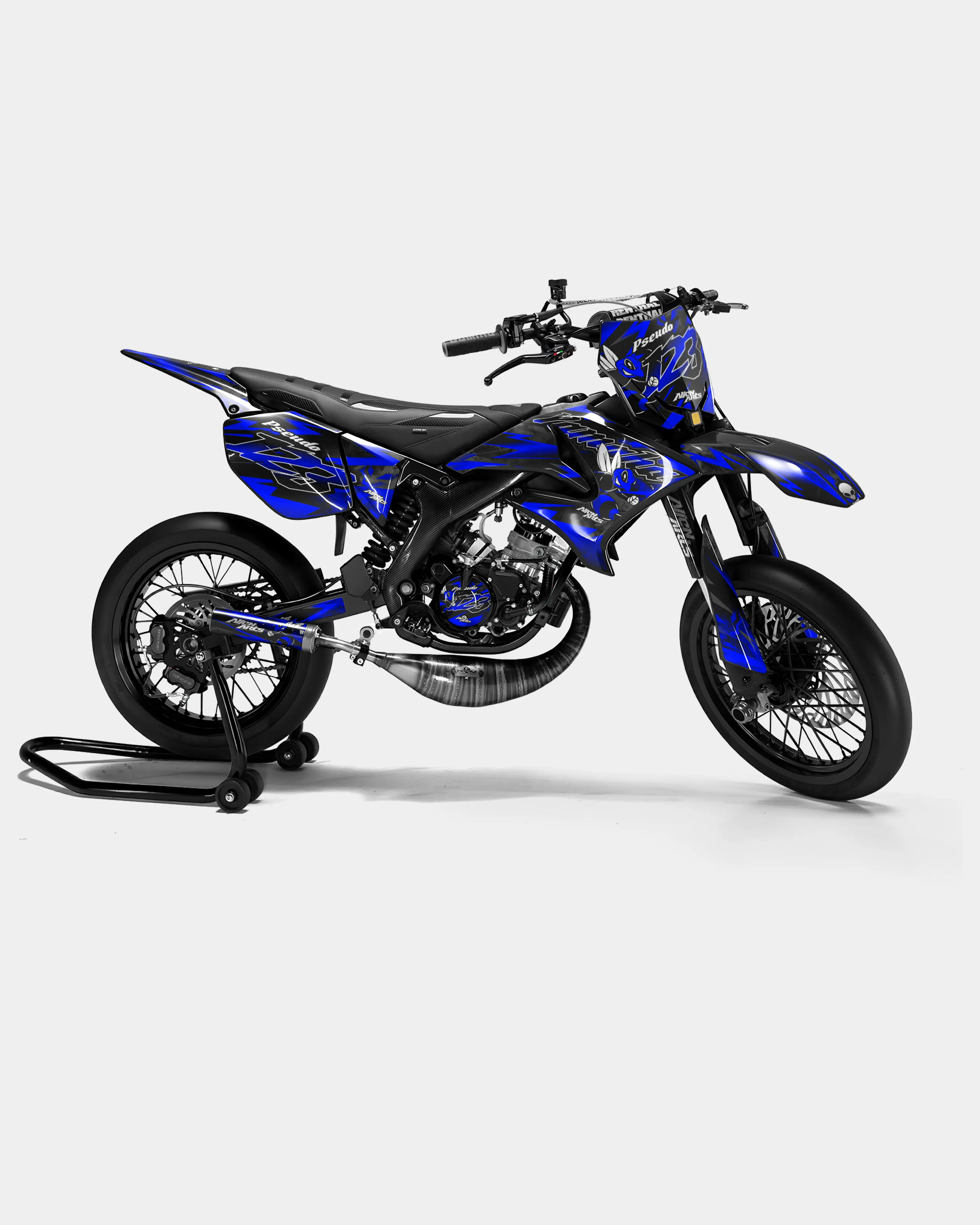 LISSE - Kit deco YAMAHA DT 50cc - Bleu foncé