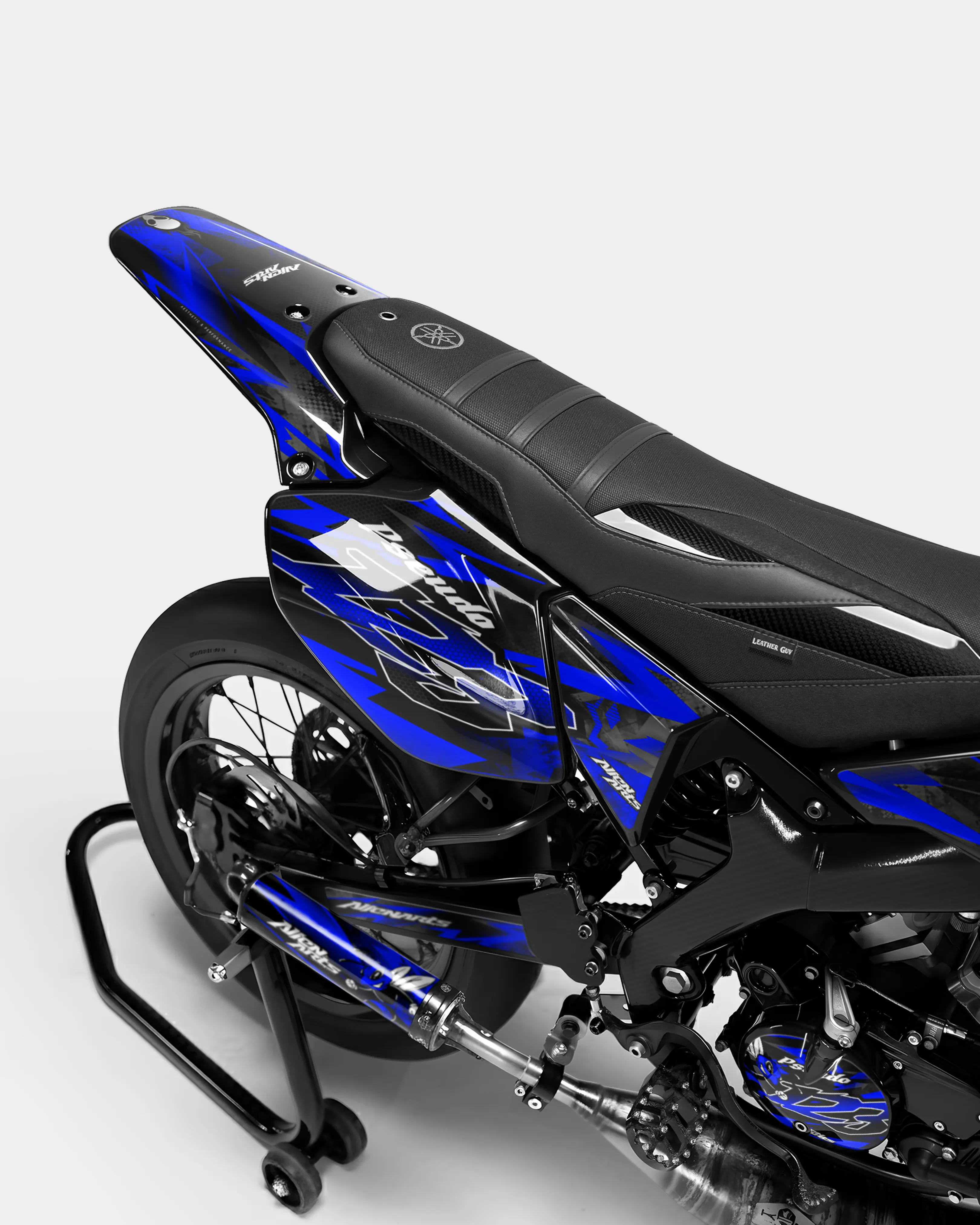 LISSE - Kit deco YAMAHA DT 50cc - Bleu foncé - Image 3