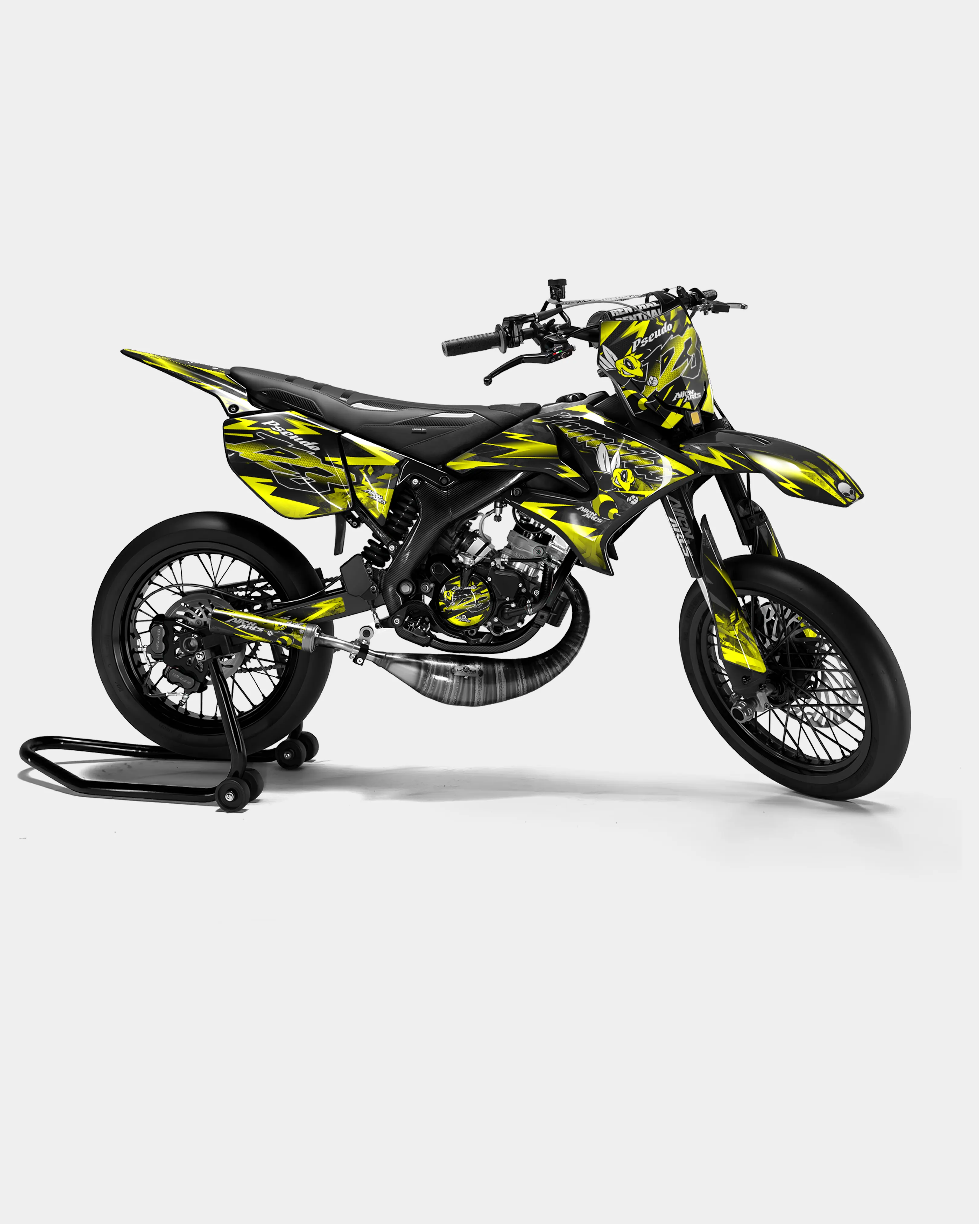 LISSE - Kit deco YAMAHA DT 50cc - Jaune