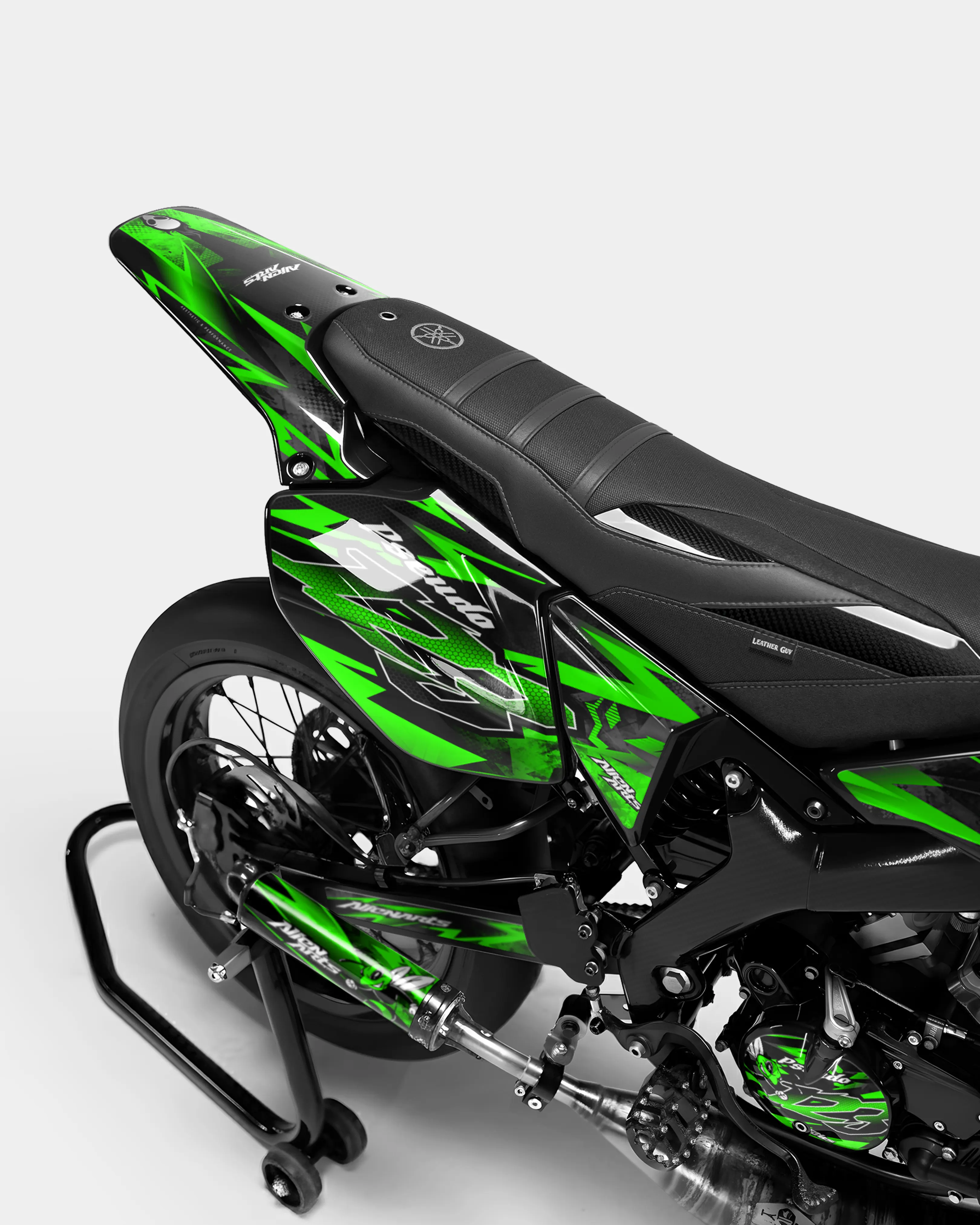 LISSE - Kit deco YAMAHA DT 50cc - Vert - Image 3