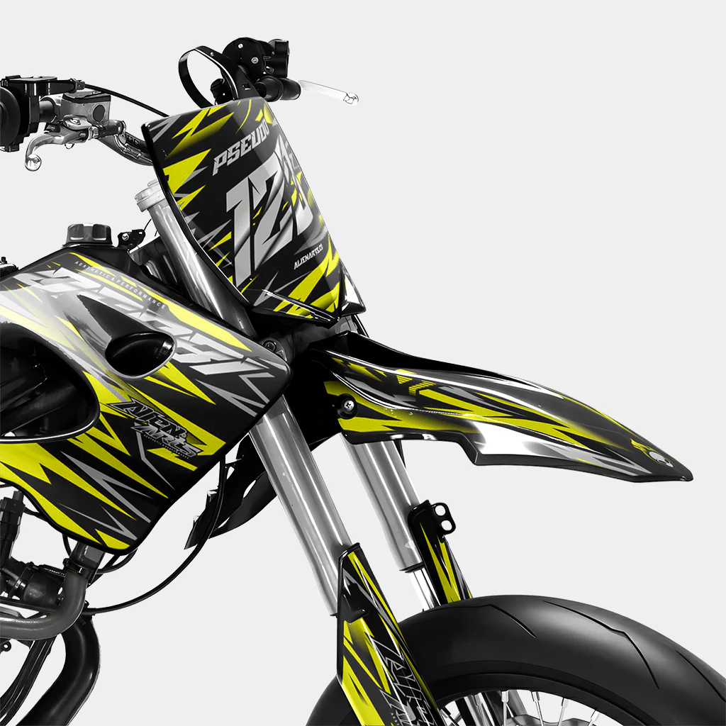 LUEUR - Kit deco DERBI 50cc - Jaune - Image 2