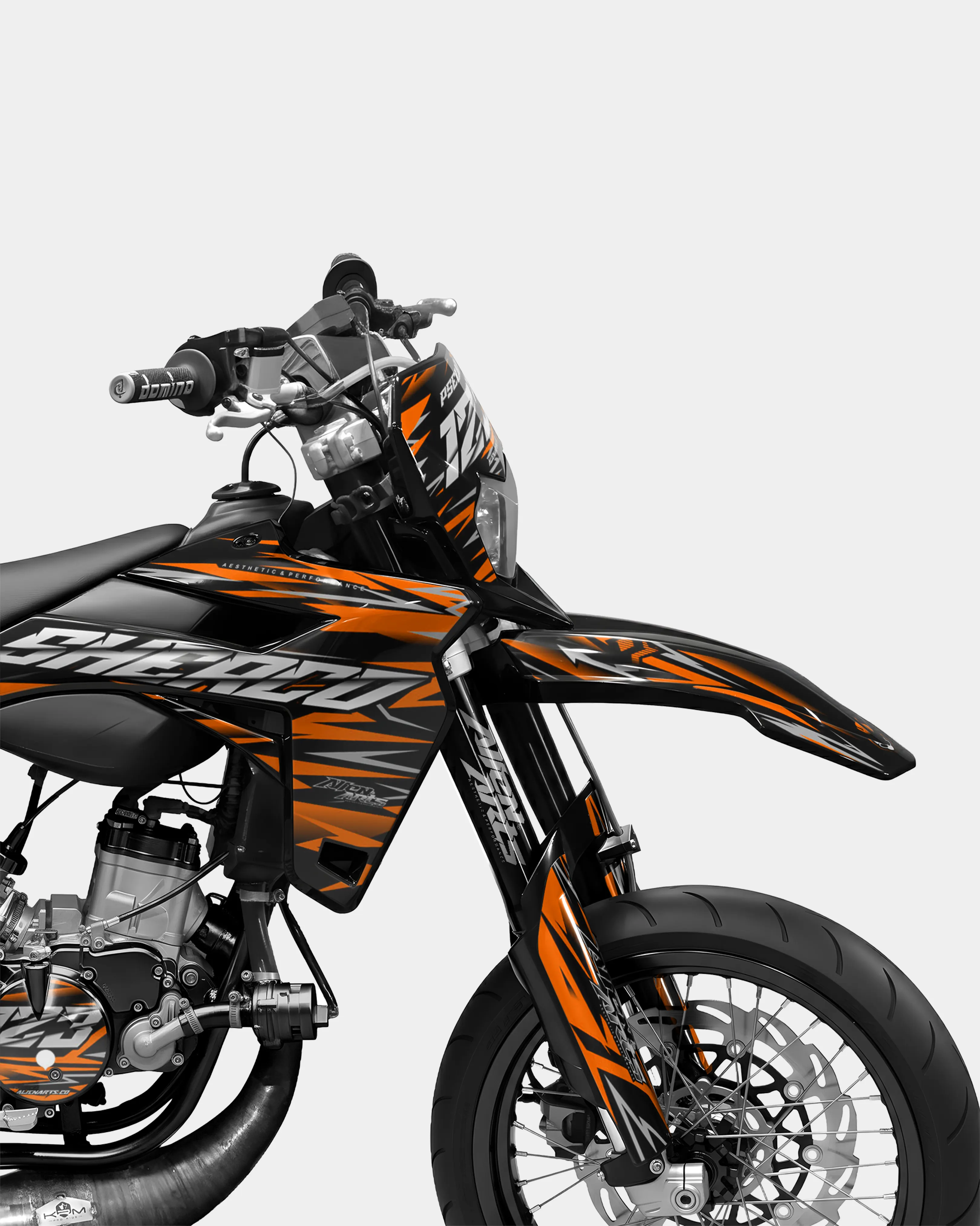 LUEUR- Kit deco SHERCO 50cc - Orange - Image 3