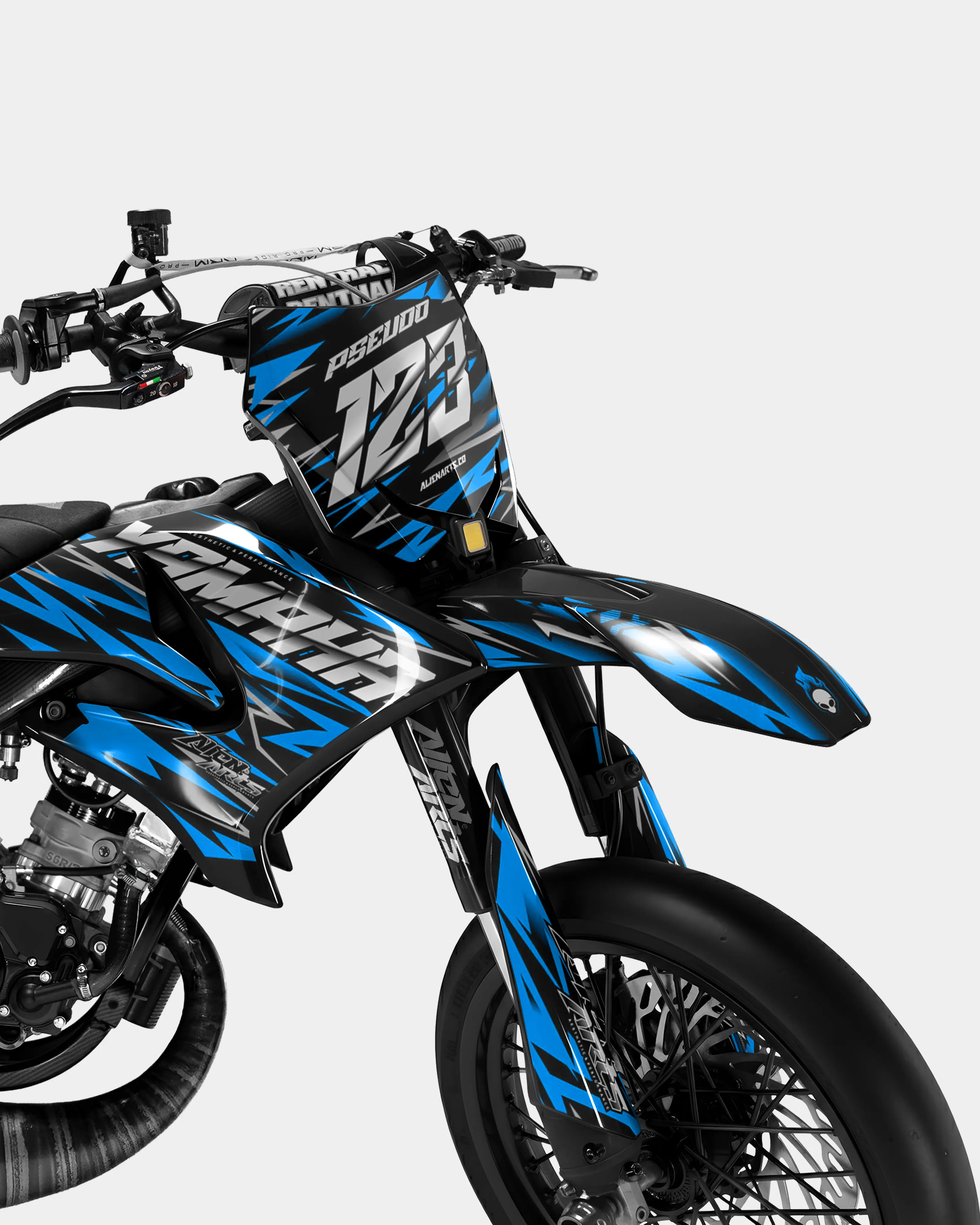 LUEUR - Kit deco YAMAHA DT 50cc - Bleu - Image 2