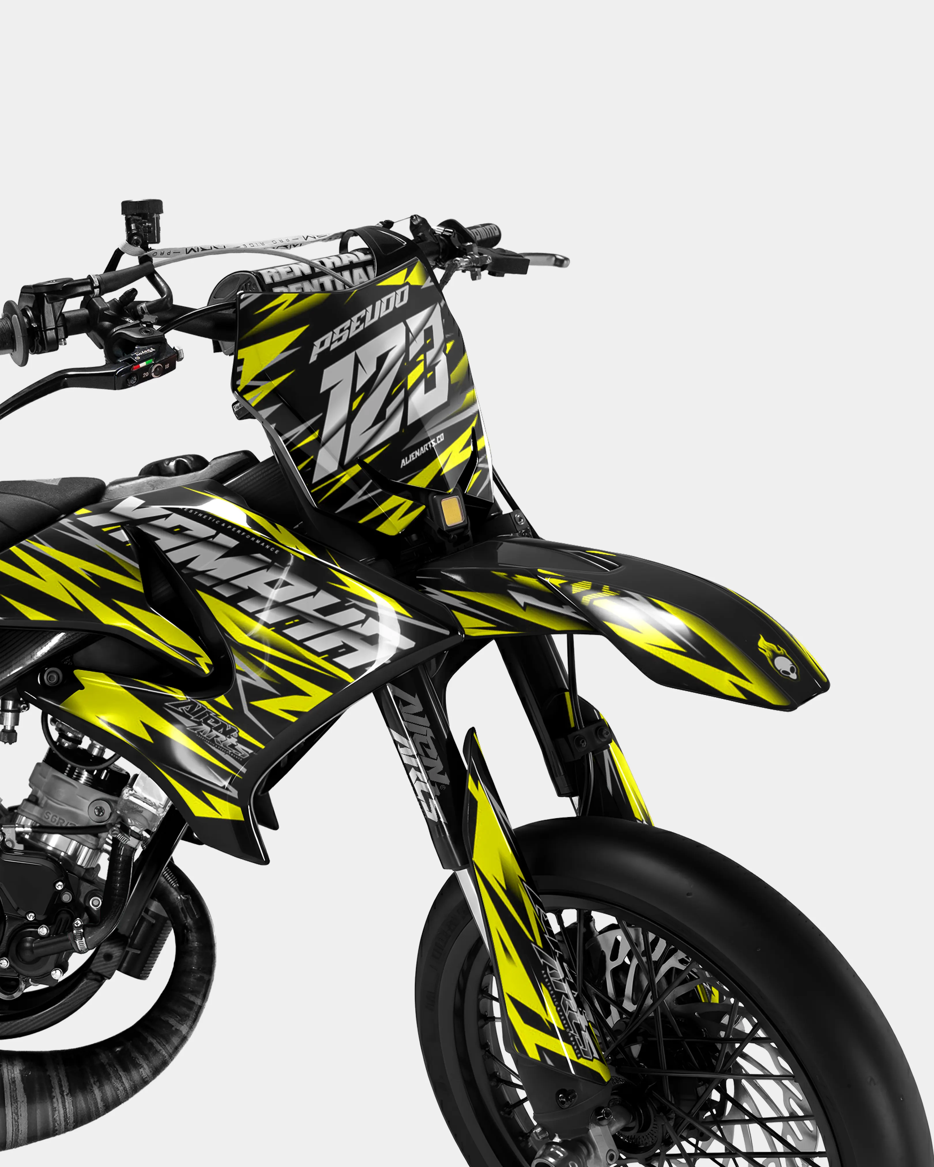 LUEUR - Kit deco YAMAHA DT 50cc - Jaune - Image 2
