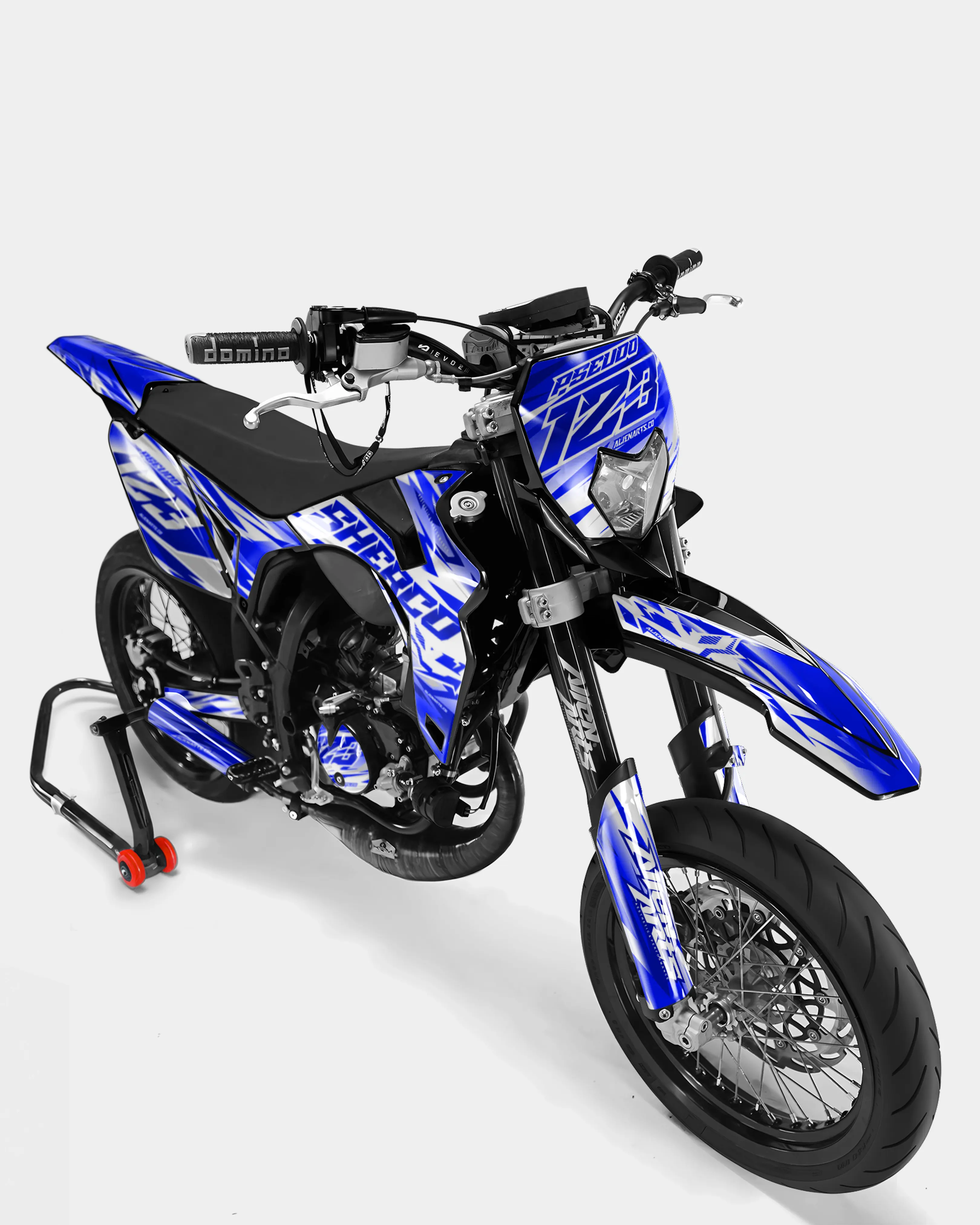 LUNIOR- Kit deco SHERCO 50cc - Bleu foncé - Image 2