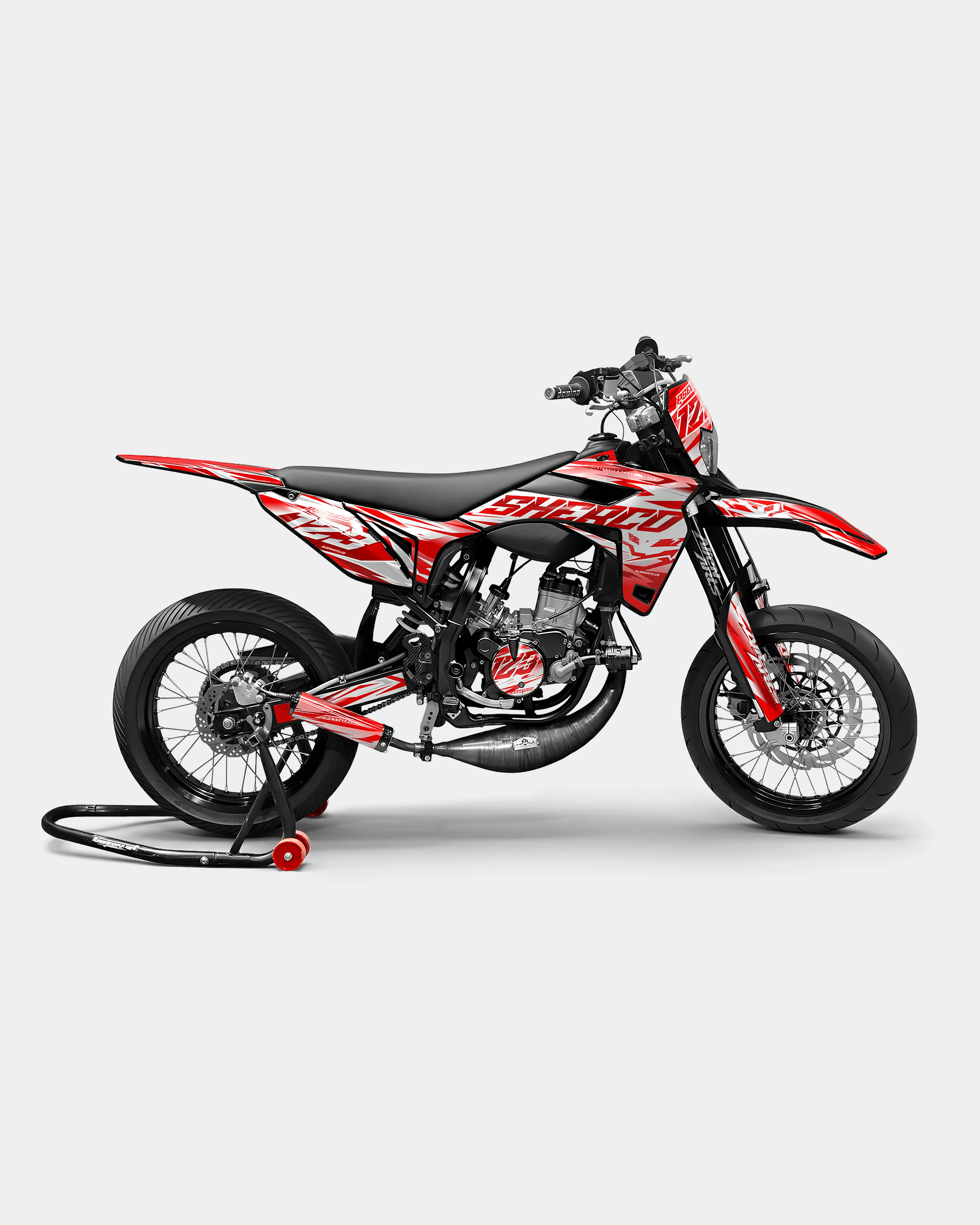 LUNIOR- Kit deco SHERCO 50cc - Rouge