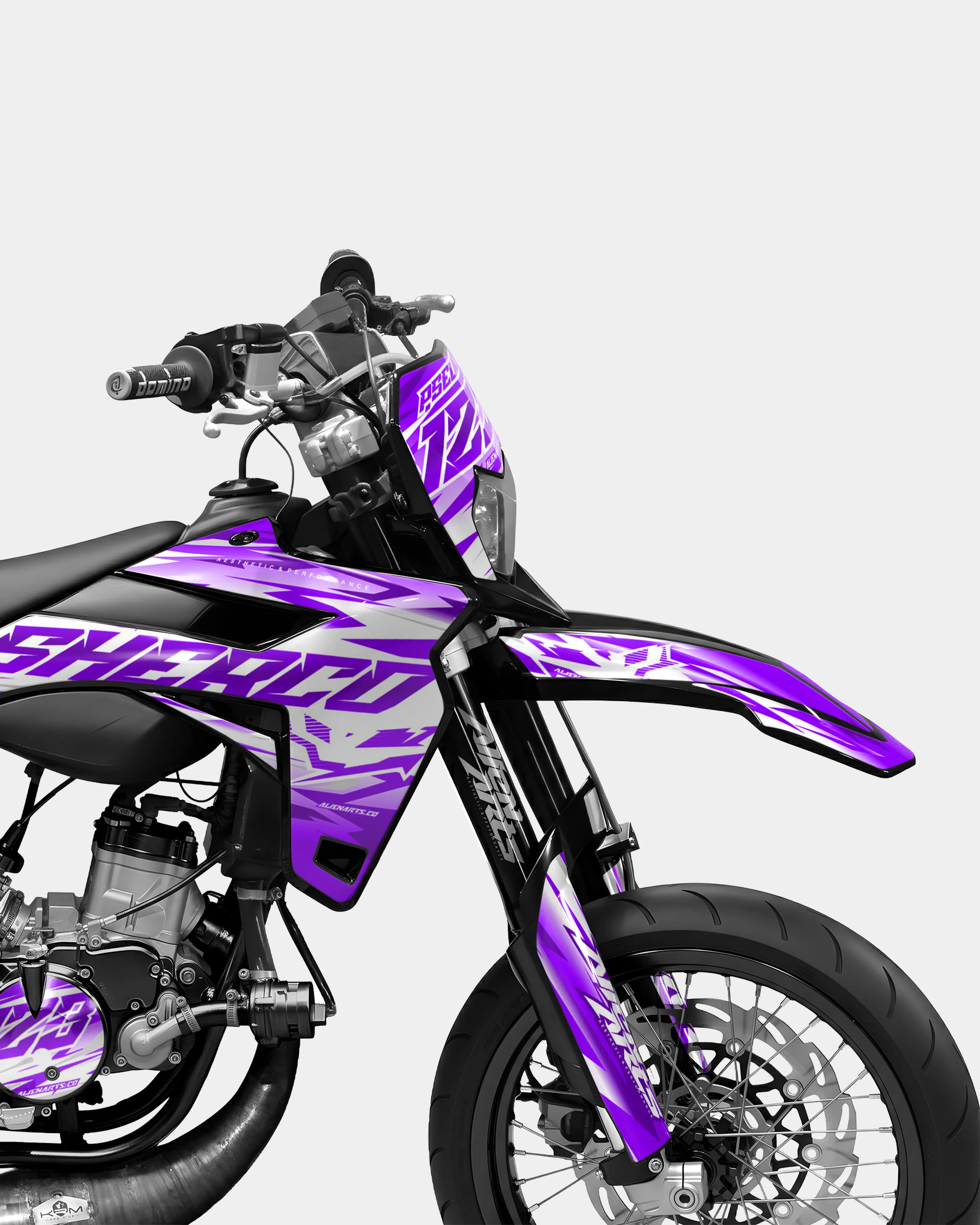 LUNIOR- Kit deco SHERCO 50cc - Violet - Image 3
