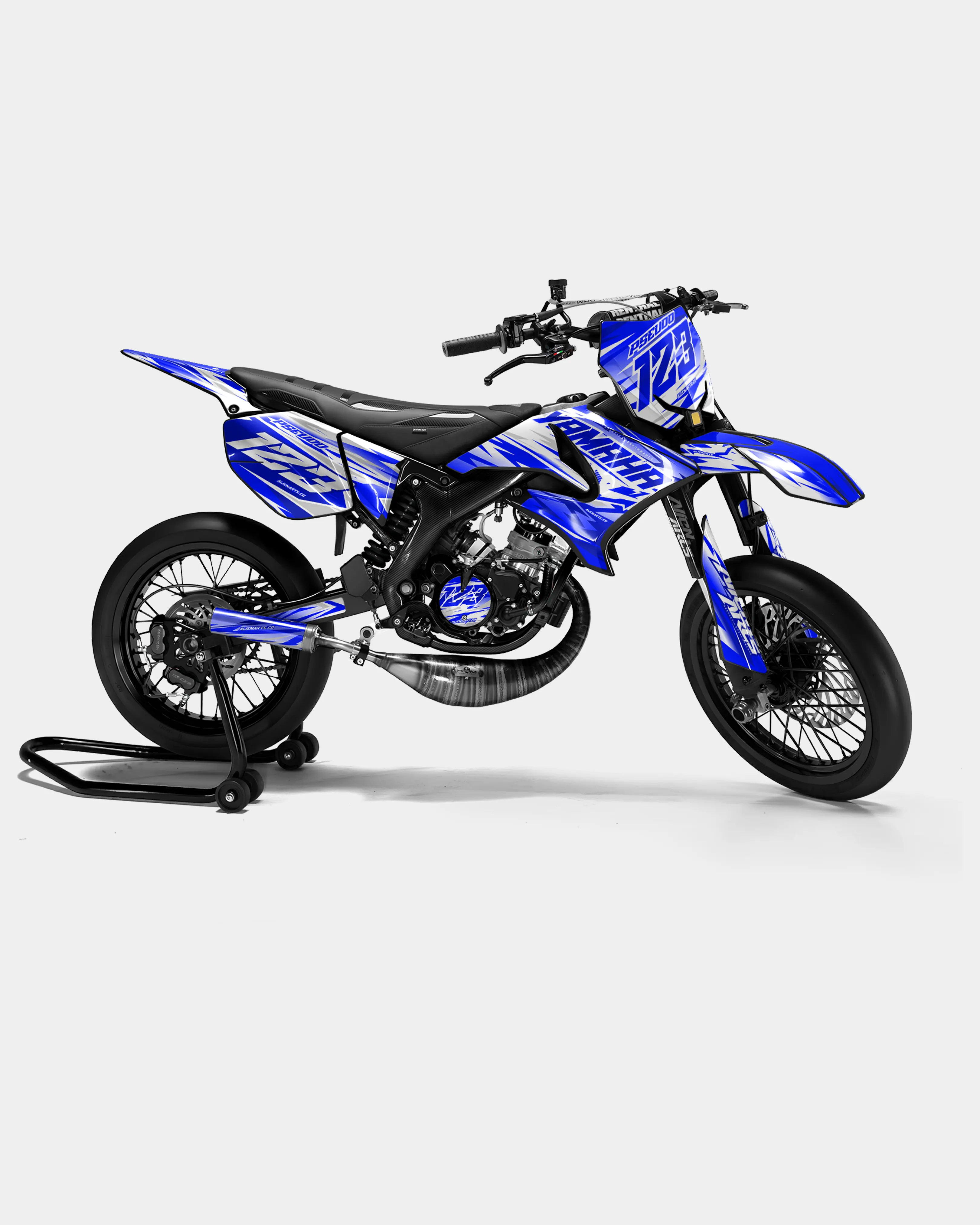 LUNIOR - Kit deco YAMAHA DT 50cc - Bleu foncé