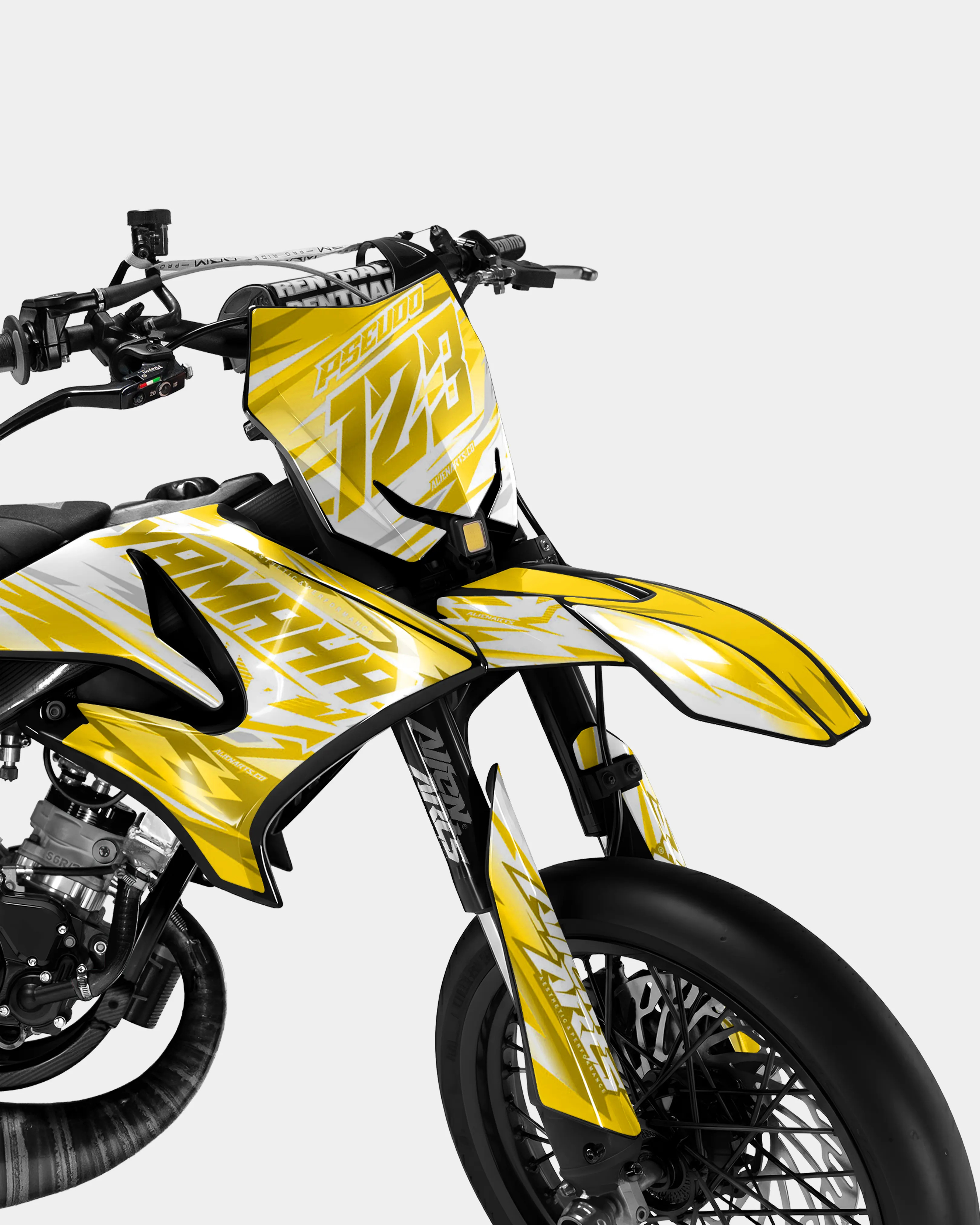 LUNIOR - Kit deco YAMAHA DT 50cc - Jaune foncé - Image 2