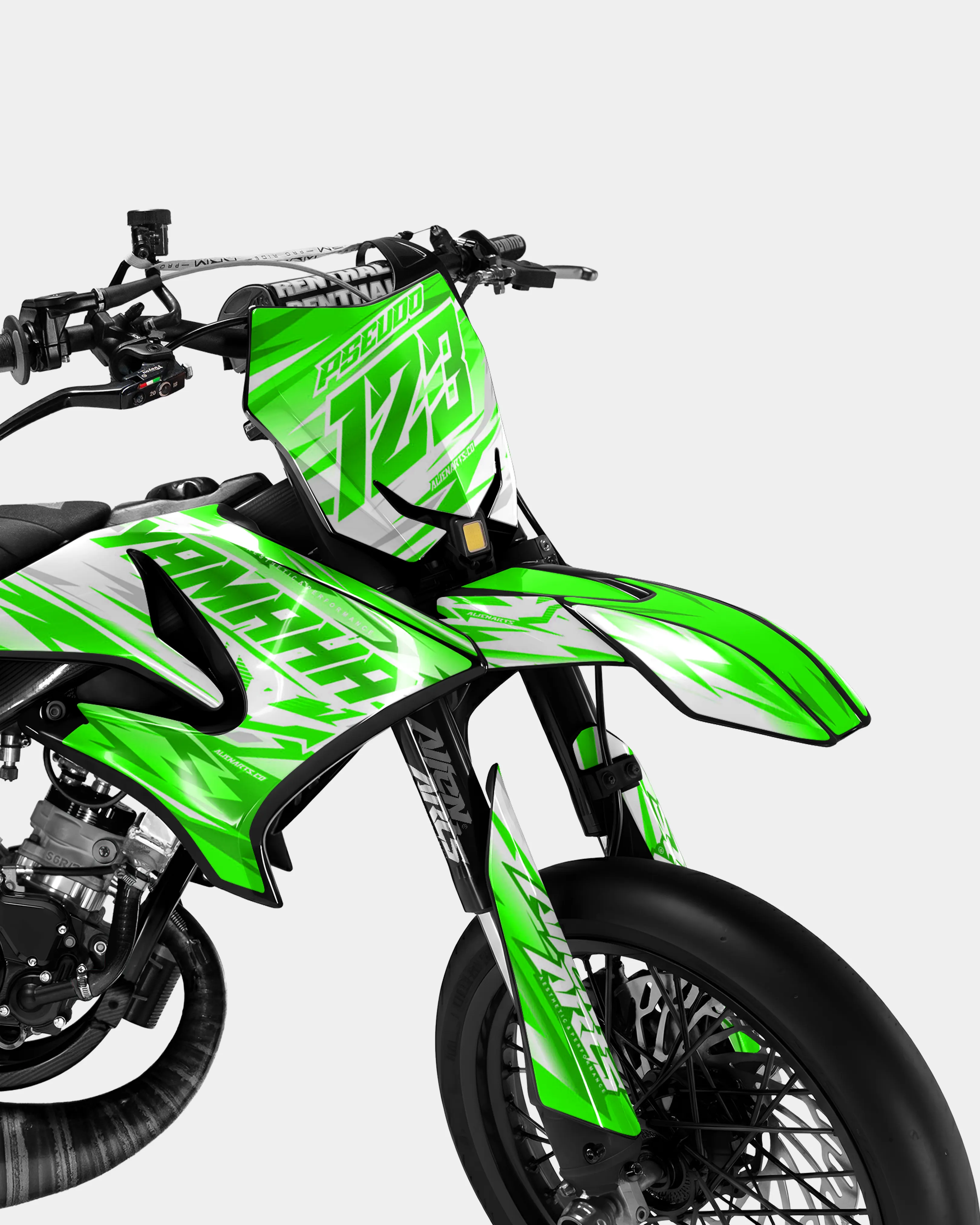 LUNIOR - Kit deco YAMAHA DT 50cc - Vert - Image 2