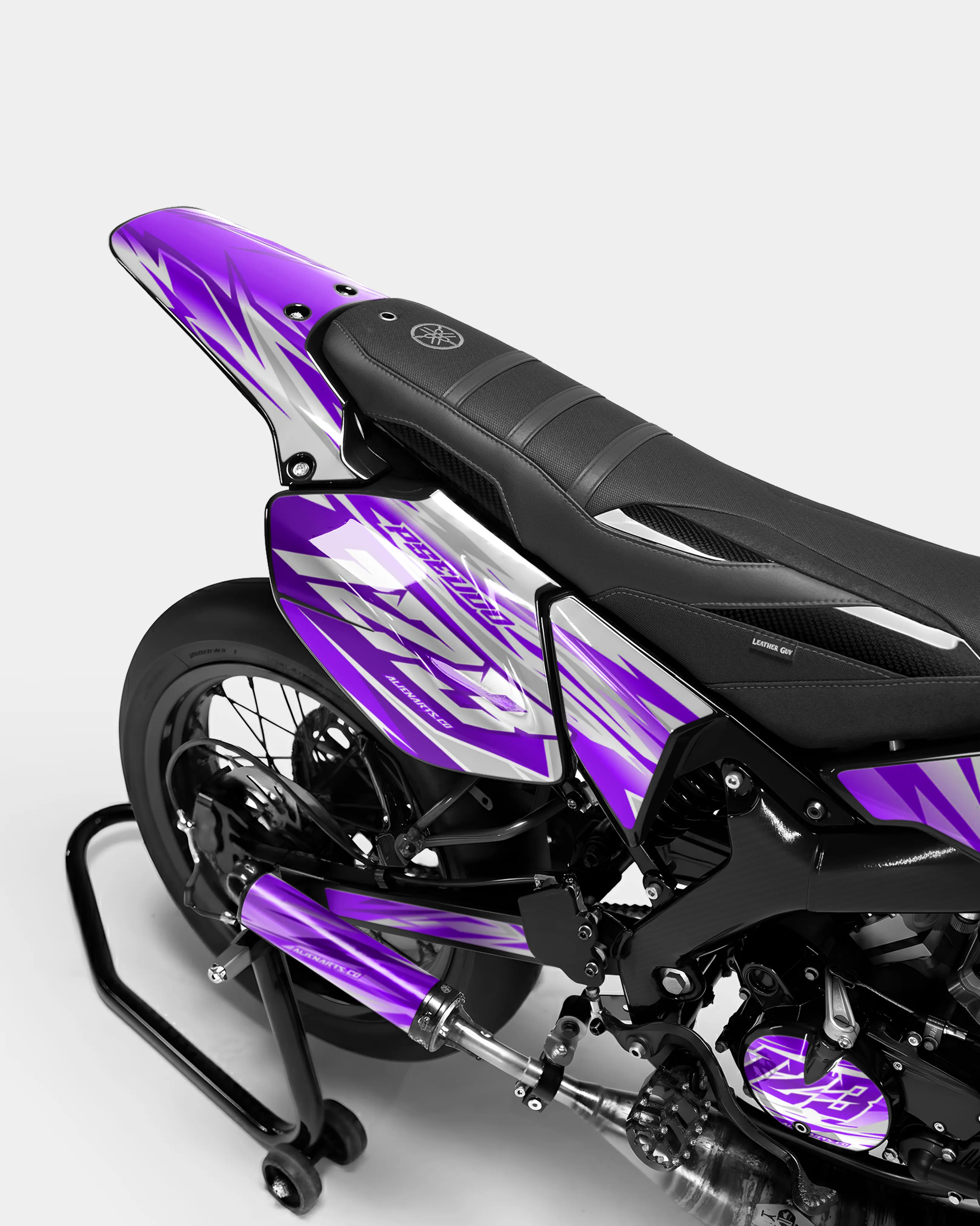 LUNIOR - Kit deco YAMAHA DT 50cc - Violet - Image 3