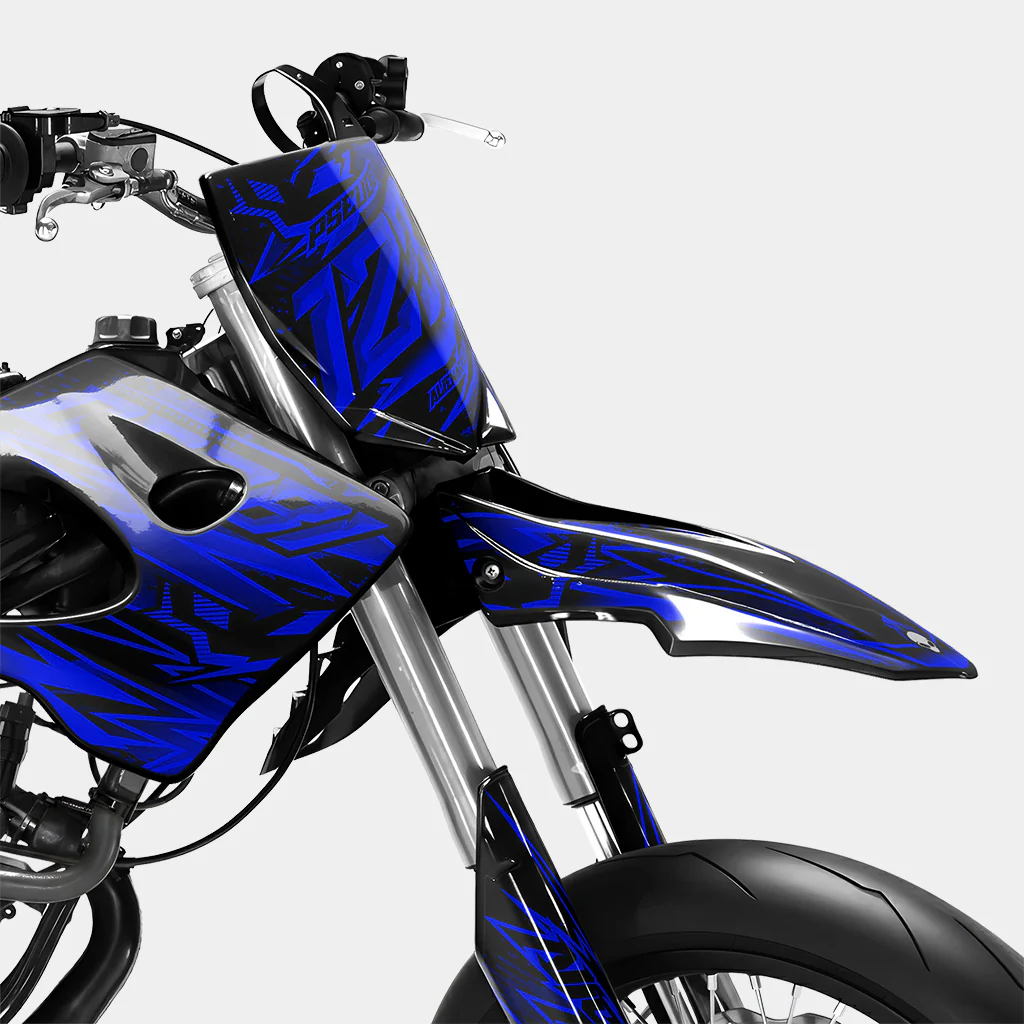 MIROIR - Kit deco DERBI 50cc - Bleu Foncé - Image 2